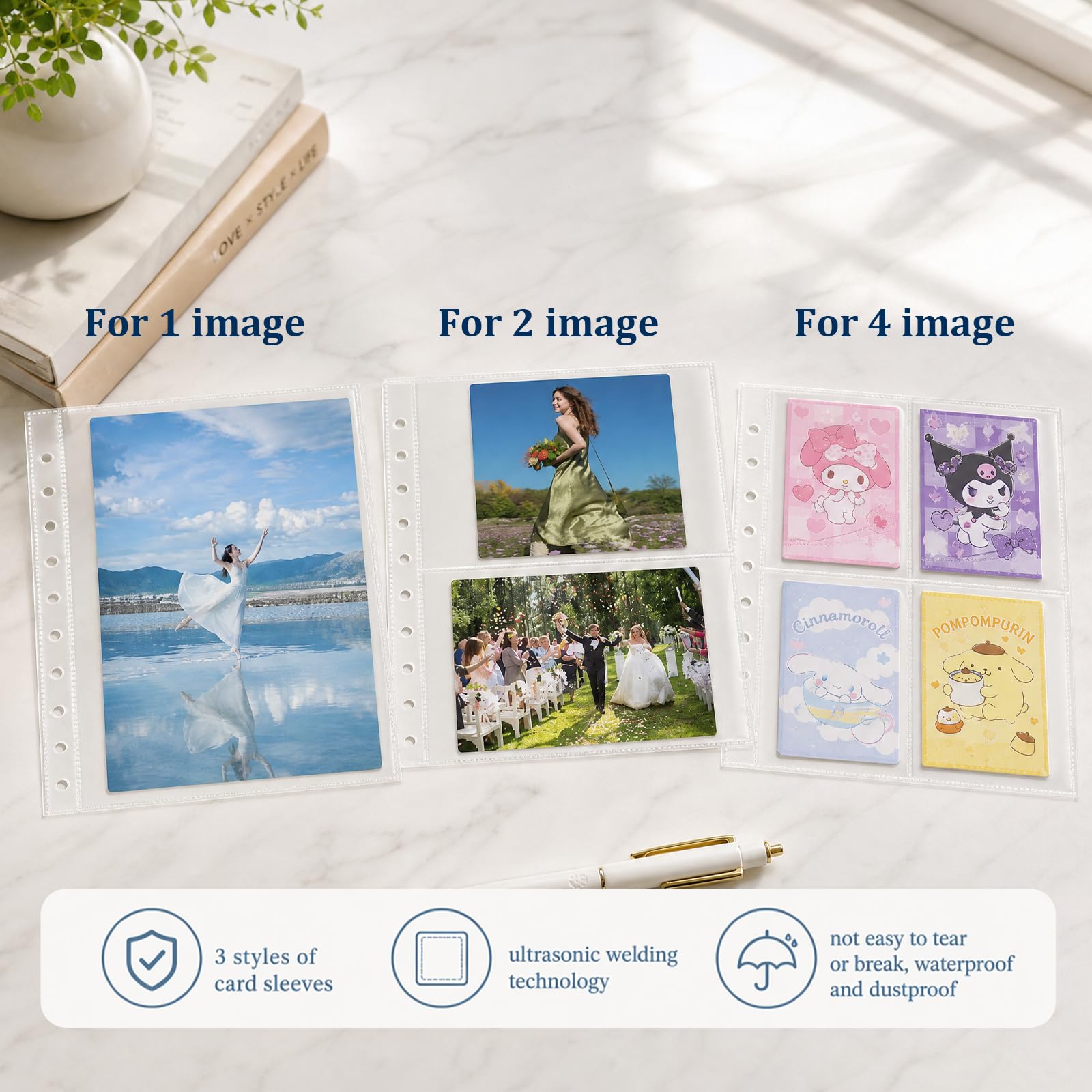 30 sztuk koszulek A5 do segregatora, etui na karty kolekcjonerskie, przezroczyste koszulki A5, wodoodporne PCW, 6 otworów, koszulki na dokumenty, segregator na fotokartki, zdjęcia, rachunki, karty