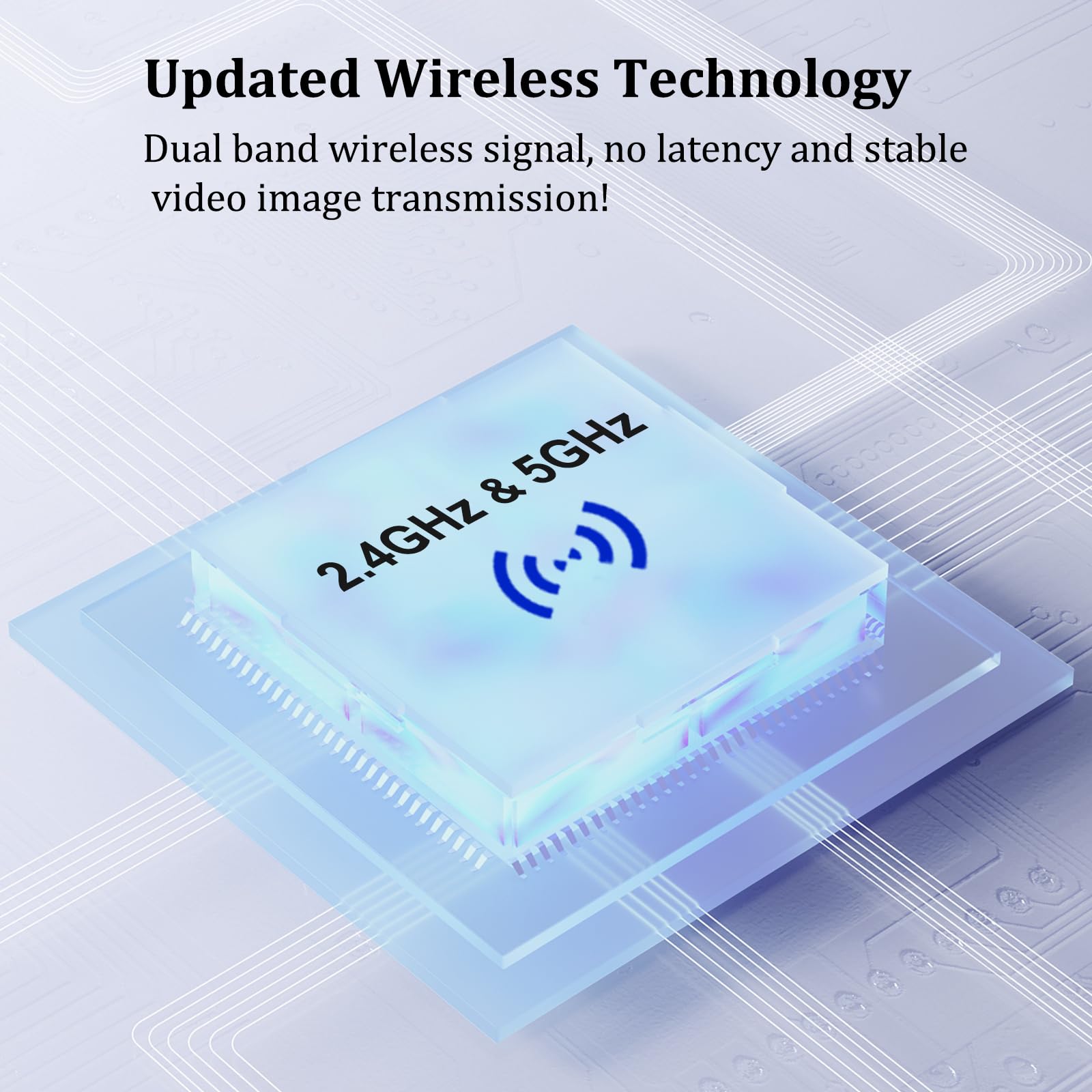 Accsoon CineView HE Receptor de Video inalámbrico, 1080P 60FPS HD HDMI Video Receptor, 60ms Latencia 1200pies/350m Rango, Streaming UVC, Trabajar con Accsoon CineView HE, SE (1*R)