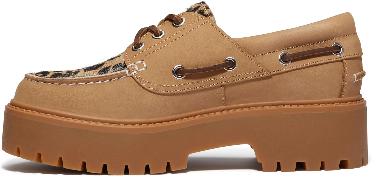 Timberland Womens Stone Street Platform Boat Shoe