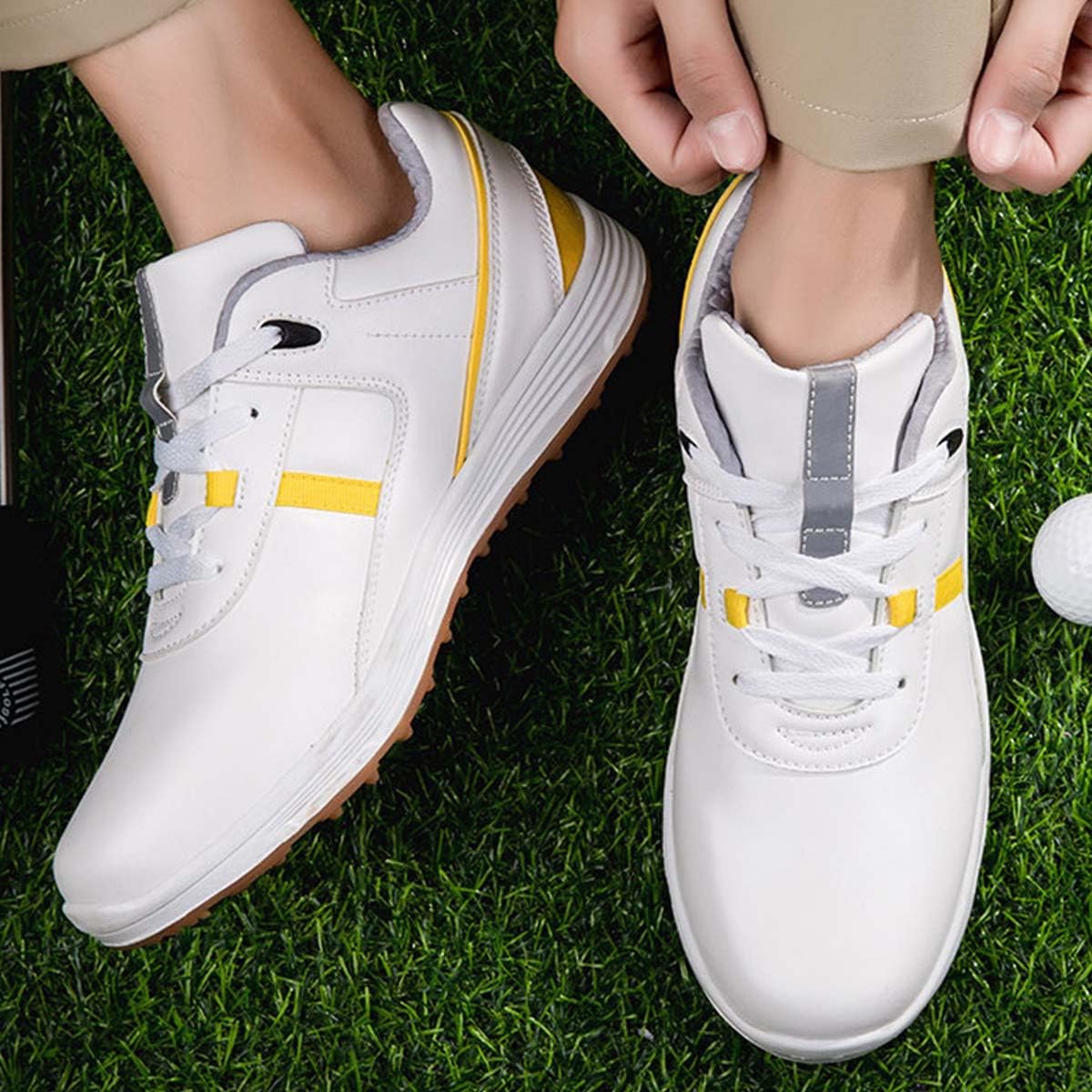 Zapatos de Golf de Cuero para Hombre Calzado Profesional