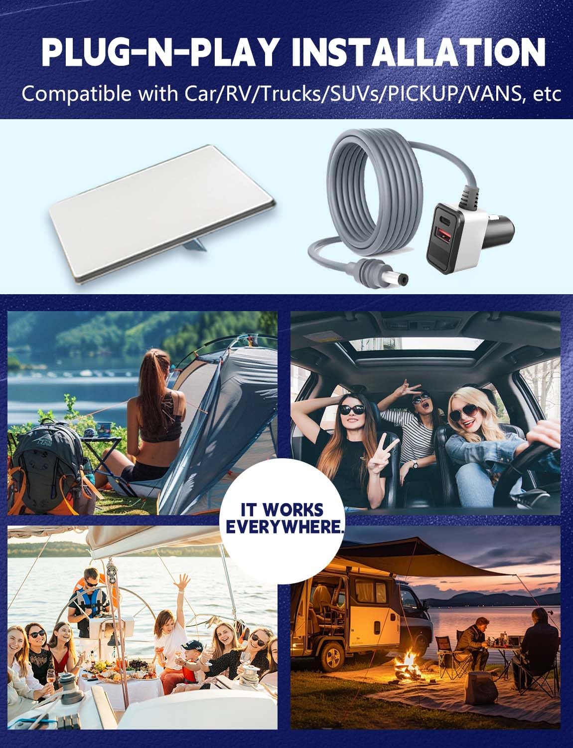 JOYMASS Cargador de coche Starlink Mini 3 en 1 de 12 V-24 V