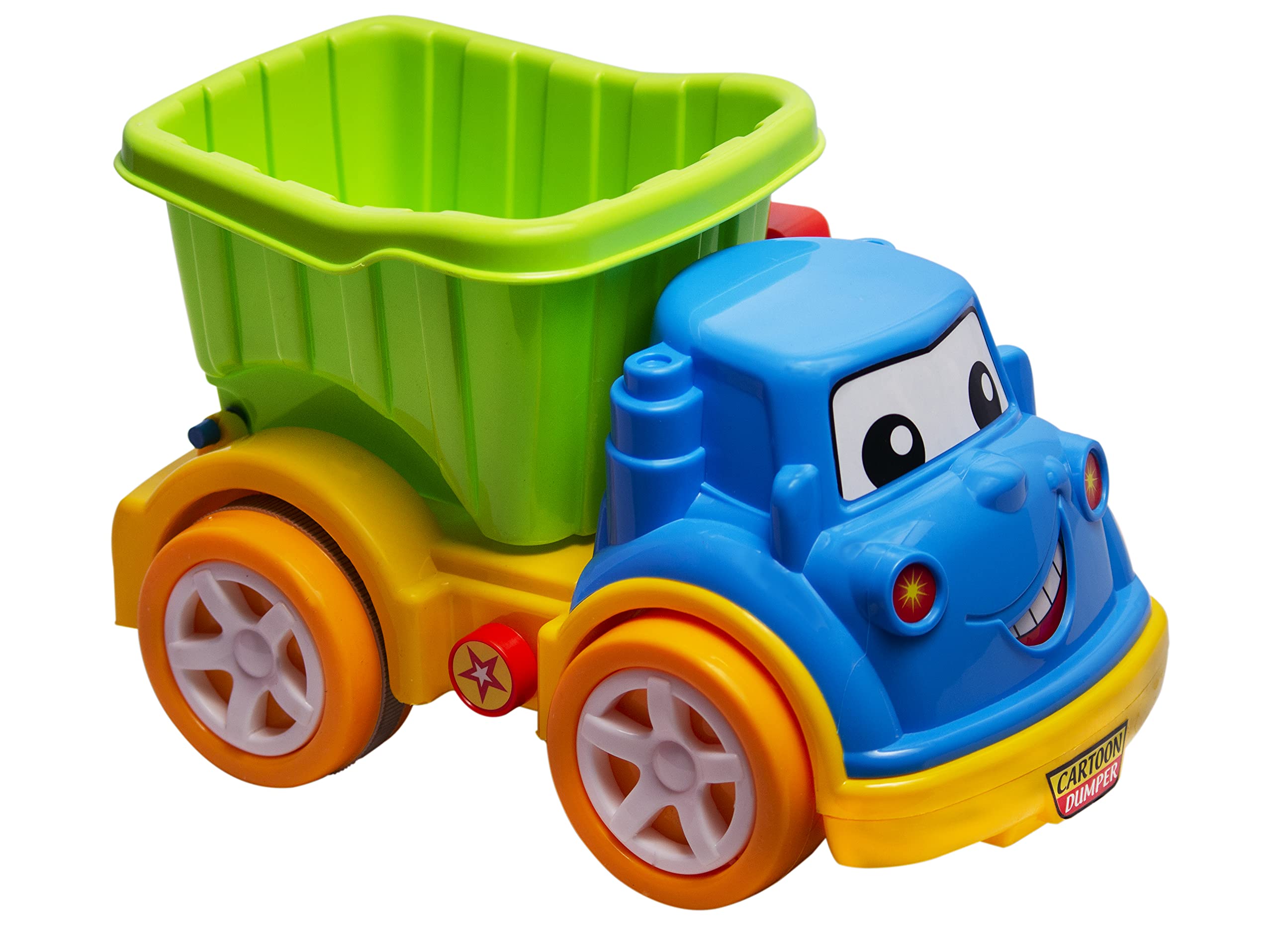 Toys Treasure Heavy Duty Toy Truck Friction Powered Cartoon Dumper Truck Toys for Kids | Boys Toys | Truck Toys for Kids Big Size | Vehicles Toys for Kids (B093KY2Z3T) Amazon Price History, Amazon Price Tracker
