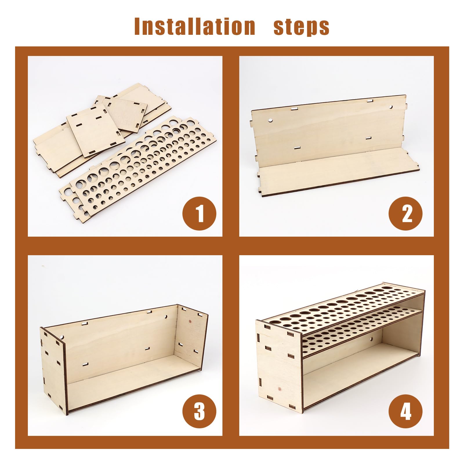 MXTIMWAN Porta Pennelli Pittura,67 Fori Portapennelli da Pittura,Supporto per pennelli in Legno Multi Foro,Supporto per pennelli per pittura in legno,Portapennelli Grande Capacità per lo Studio