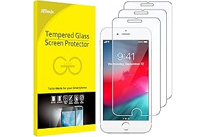 JETech 3-Pack Tempered Glass Screen Protector for iPhone 7 Plus, iPhone 8 Plus