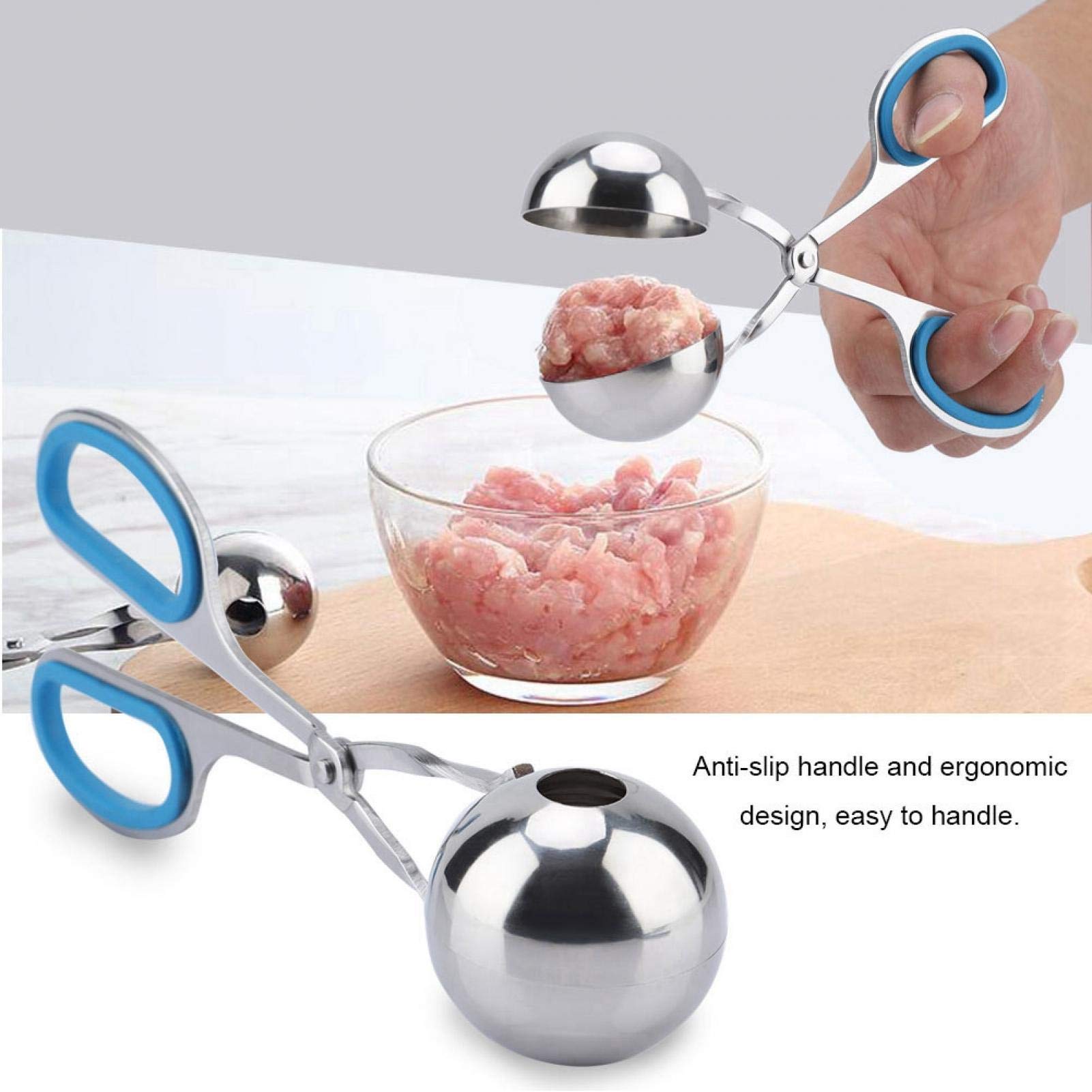 Gehaktbal Maker Tang 2 Stuks - Geen-stick Roestvrij Staal Vlees Ballers Voor Gehaktballen Cake Pops Ijs En Meer 11 539315