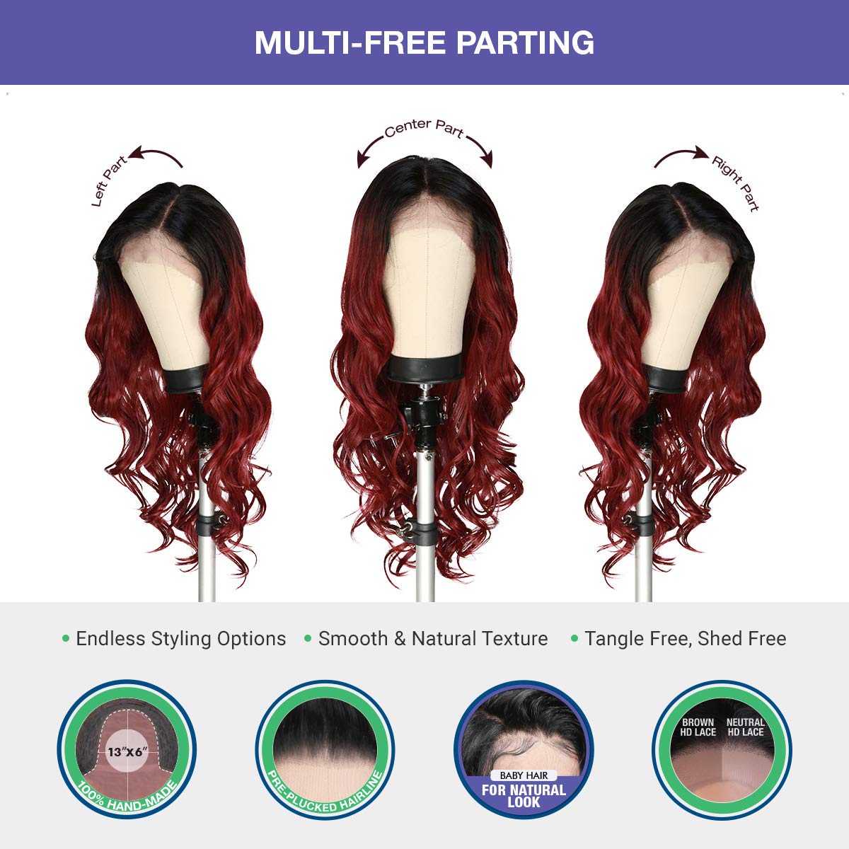 Amazon.com : The Stylist HD LACE Front Wig Loose Curl 13X6 Deep Transparent  Lace Frontal Wigs 26 Inch Human Hair Master Blend Swiss Lace Curly Long Wig  - Nisha (26 Inch (Brown