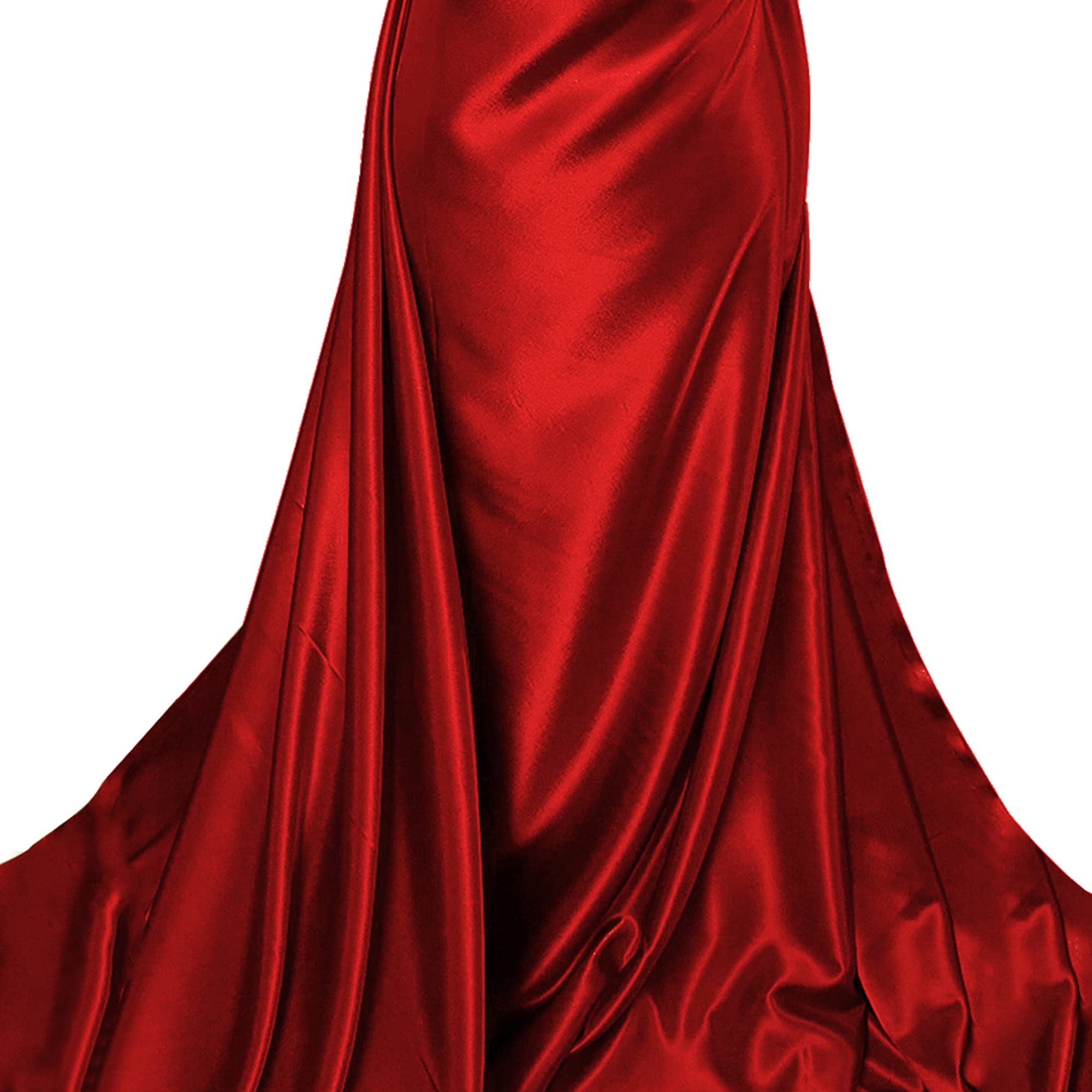 Red Taffeta Fabric for Sewing, Draping, Lining, Dressmaking, Home Furnishing and Crafts | 58”- 147 cm Wide | Same Day Dispatch | Sold By The Metre