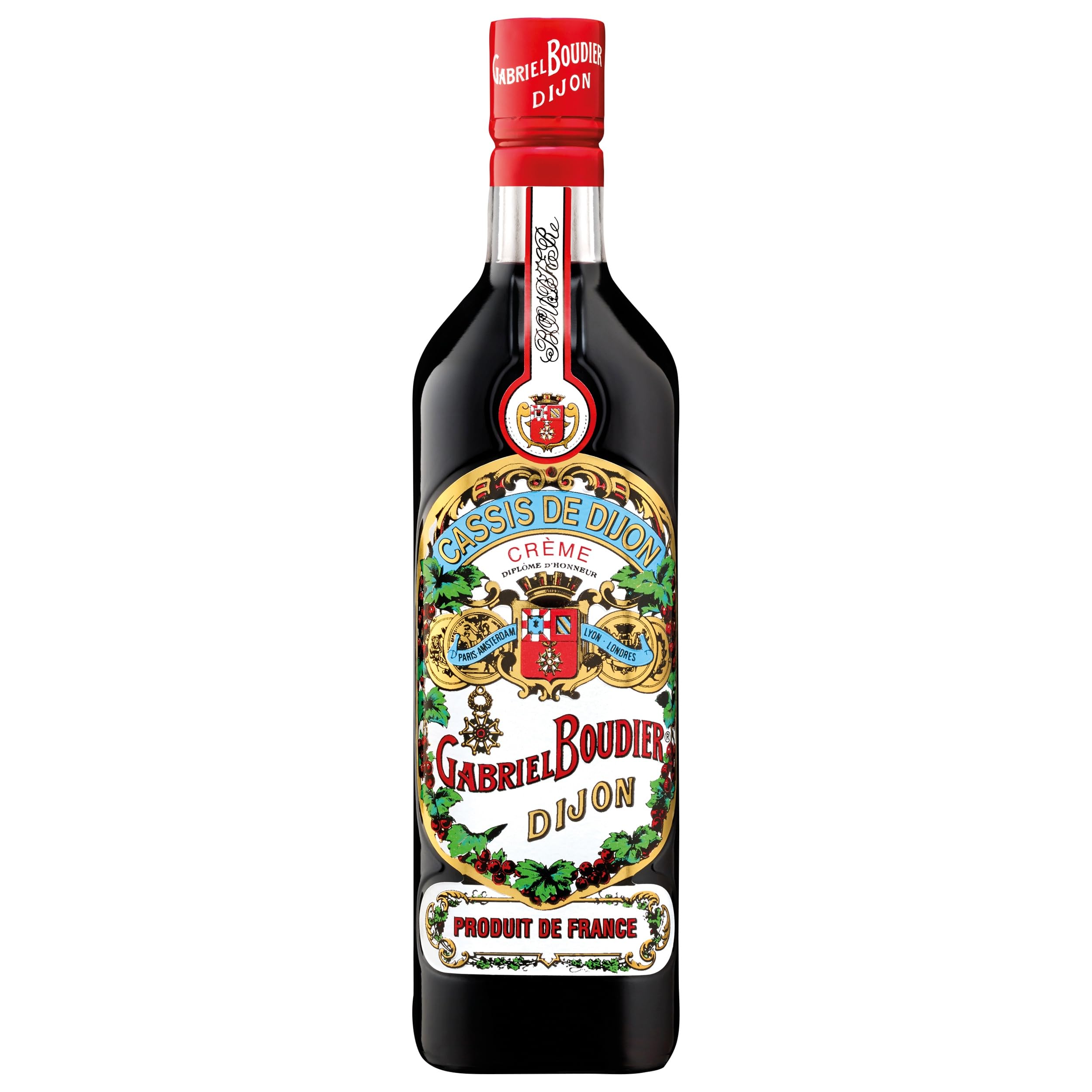 Gabriel Boudier Crème de Cassis de Dijon Likör Süss Frankreich inkl. FeinWert E-Book (3 x 0.5 l)