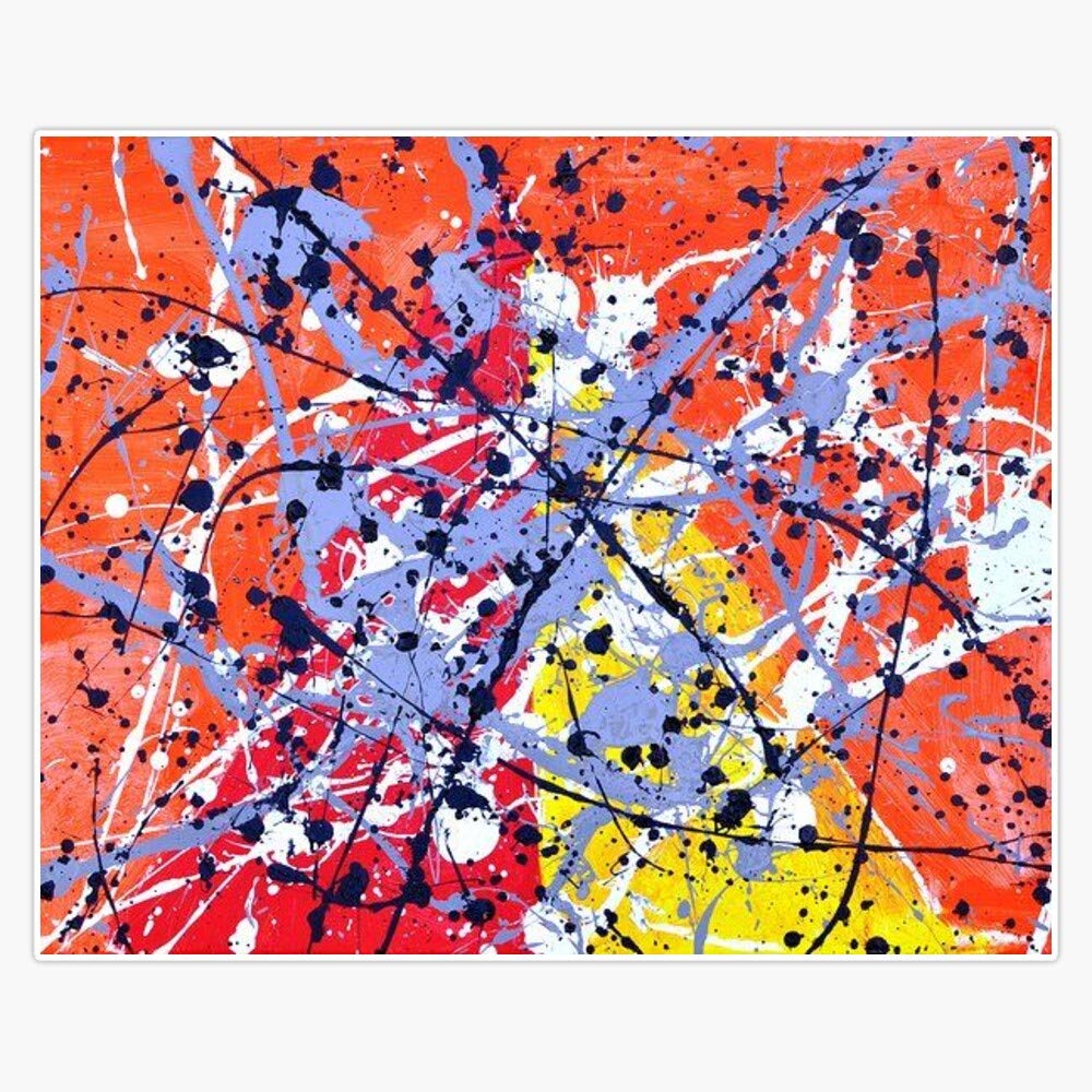 Amazon.com: Magnet Jackson Pollock Painting Magnetic Reusable