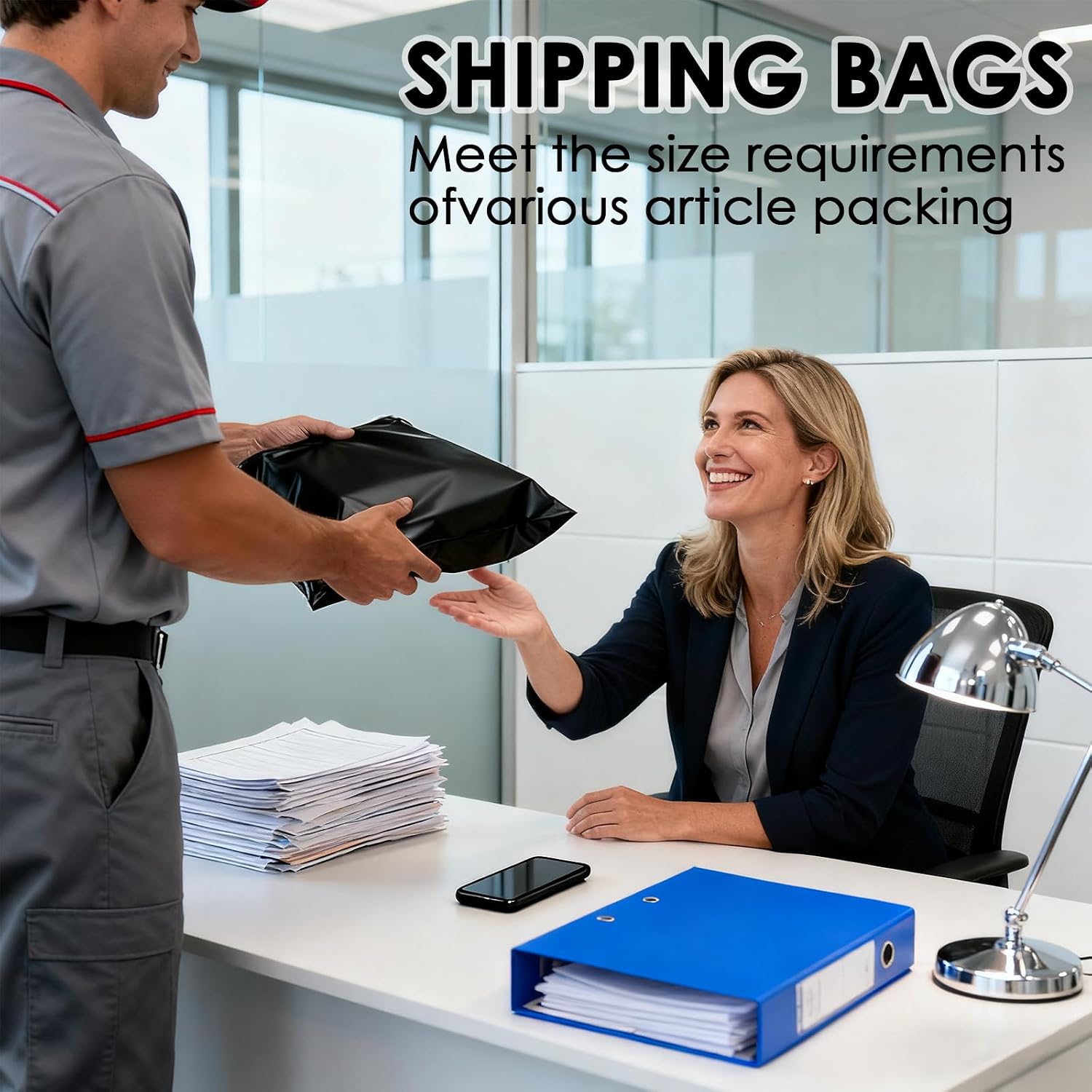 Poly Mailers Shipping Bags 10x13 inch 500 Pack Polymailers Envelopes for Clothing and Clothes Packaging - Mailing Envelopes, Mailer Bags, Polybags Packing Supplies for Small Business-black