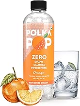 POLKA POP Orange Flavoured Sparkling (Fizzy) Water | Pack of 24 (300ml Each) | 100% Natural Flavour | Zero Sugar & Zero Calories | No Aspartame or Stevia | No Preservatives