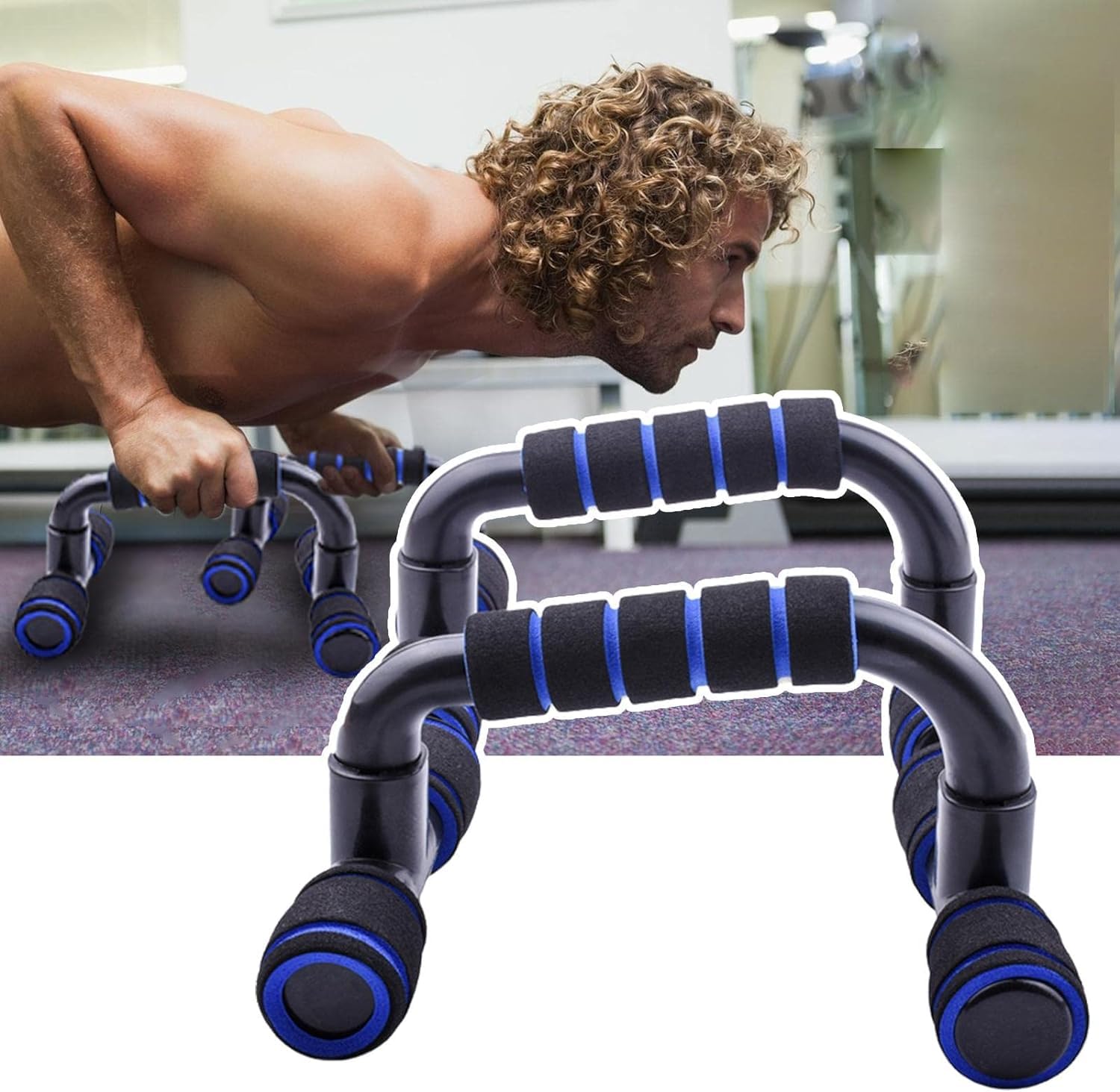 Amazon | 床用腕立て伏せハンドル,床用の人間工学に基づいたプッシュ