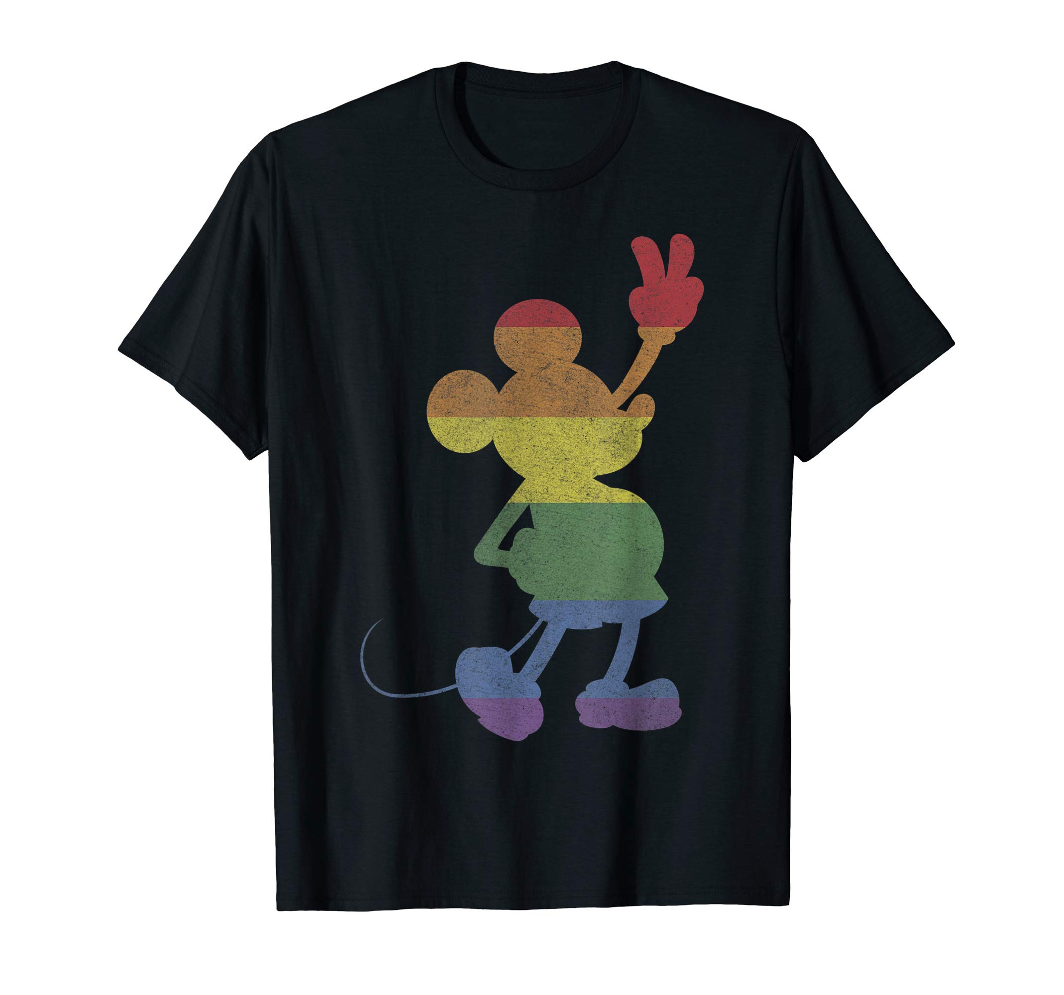 DisneyMickey And Friends Pride Rainbow Stripe Mickey T-Shirt