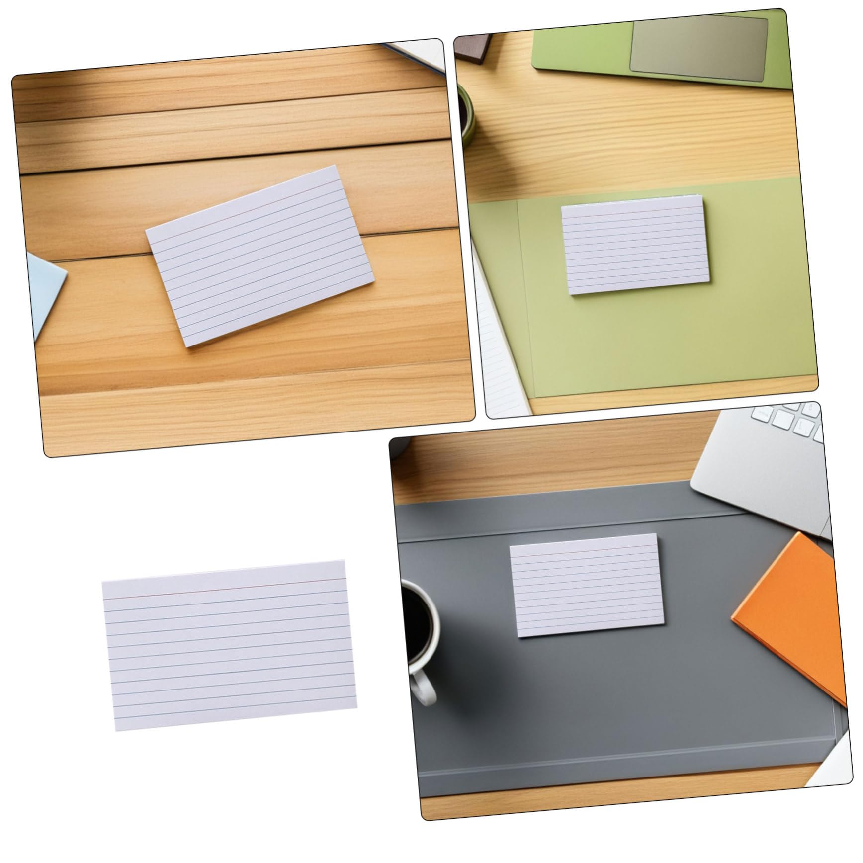 ARTIBETTER 600 Fiches Blanches Lignées Recto Verso Notes Vierges Cartes Mémoire D'Étude Pour Bureau Cartes De Notes Lignées D'Index