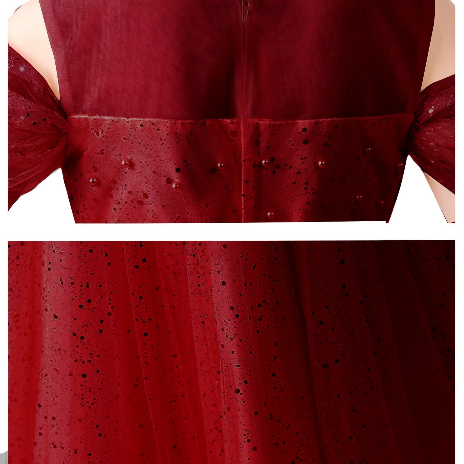 Abito da Bambina con Maniche Corte/Lunghe,Vestito Elegante per Feste di Compleanno,Vestiti Estivi da Ragazze Vestito Bimba Versatili per Uso Quotidiano