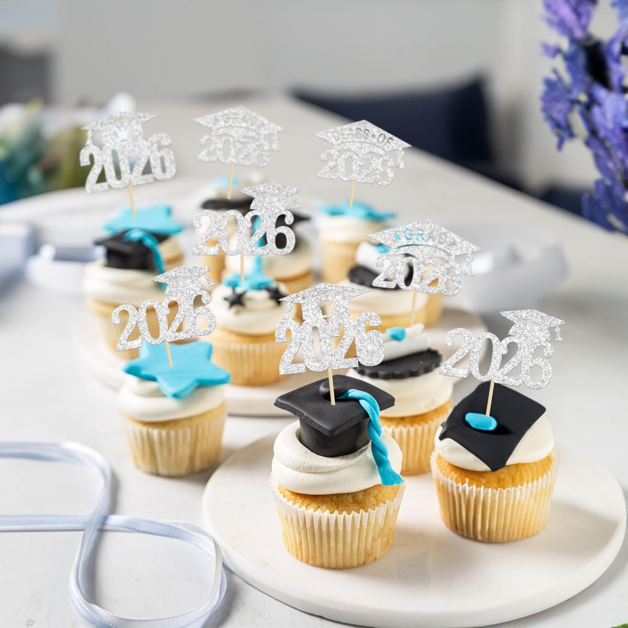 Lot De 24 Décorations Cupcakes Remise Des Diplômes 2025 - Thème Graduation Festif