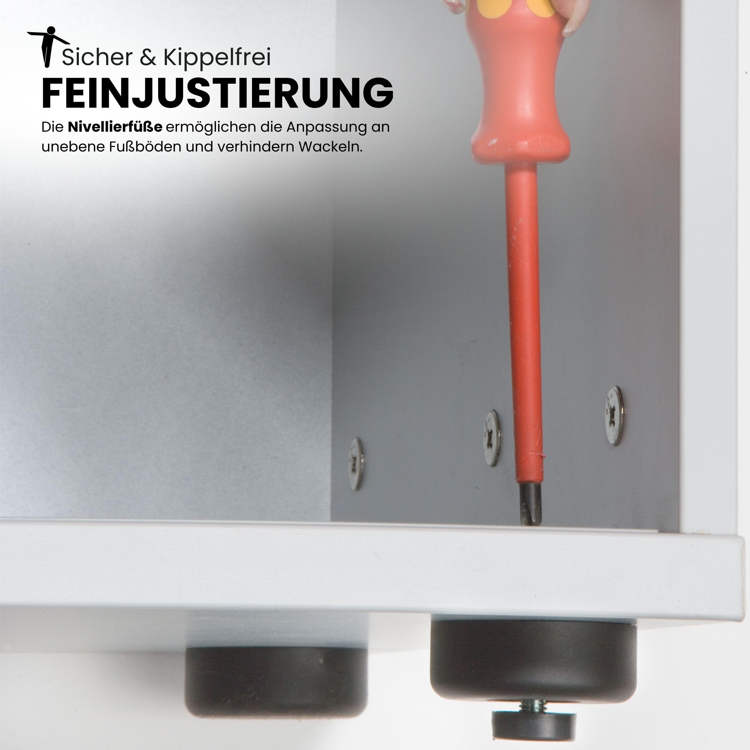 bümö Schiebetürenschrank 2OH Aktenschrank abschließbar Sideboard grau Büroschrank Holz Schiebetür Büro Kommode