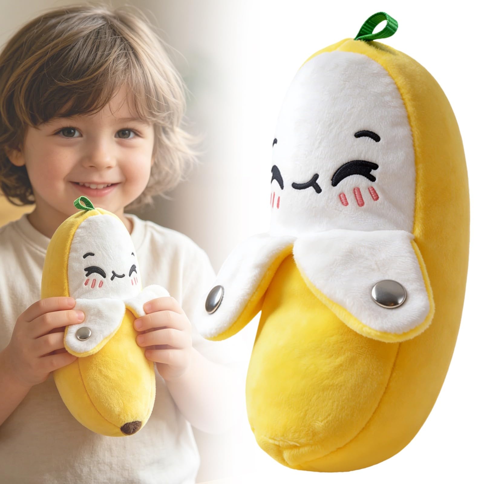 Interactive Music Plush Toy Banana, Interactive Music Plush Banana, Soft Musical Beat Doll, Musical Beat Sensing Doll, Fun and Birthday Gifts Suitable for Multiplayer interaction (WINK)