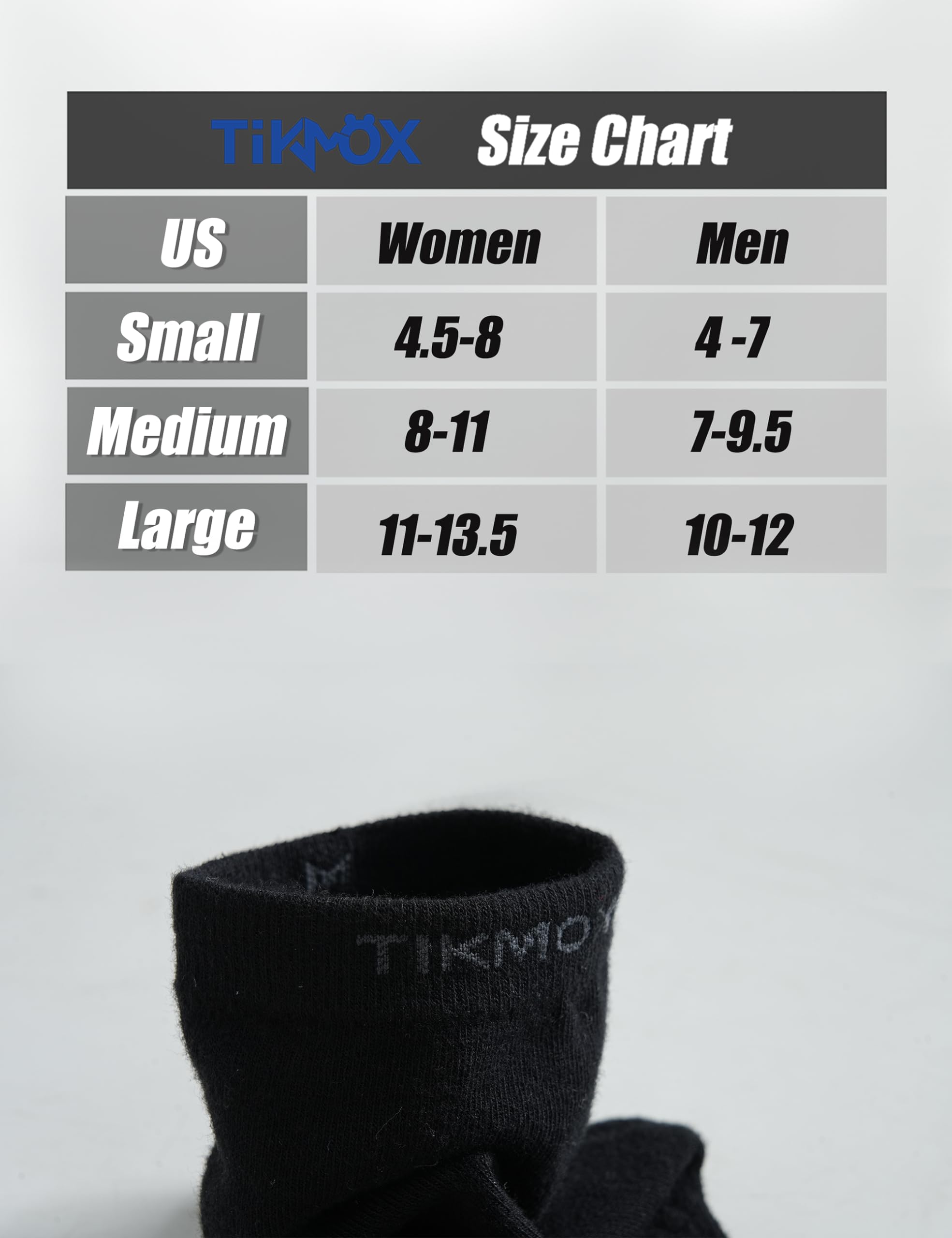 CoolMax Herrensocken, 3er-Pack, Crew-Toe, athletisch, Laufen, Fünf-Finger-Socken, Schwarz, Large