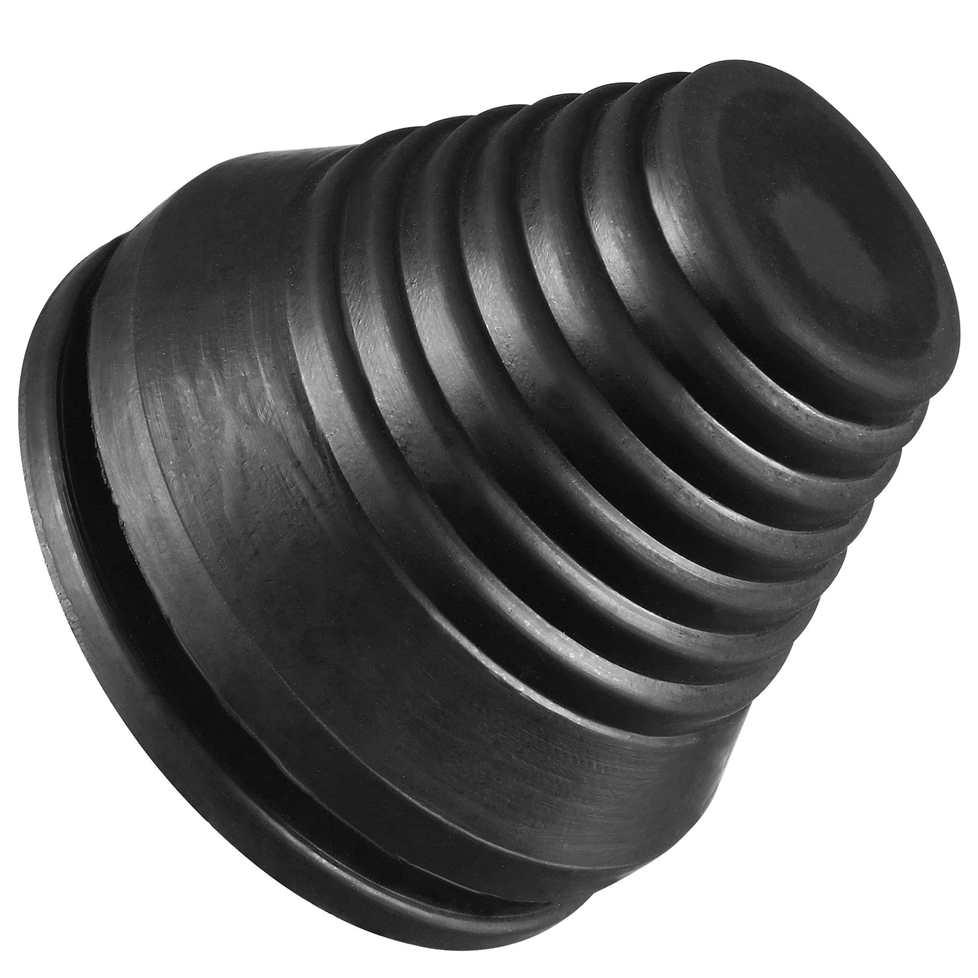 TOP-VIGOR 4Pcs Conical Rubber Grommets 40mm Mount Dia Black Tower Shaped Drill Hole Plug for Wire Protection and Firewall Sealing