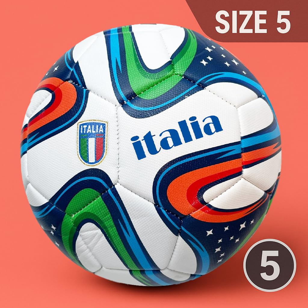 OhhGo Pallone da allenamento da calcio morbido e leggero per attività all'aria aperta (bianco e nero