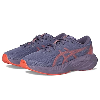 ASICS Kids Novablast 5 GS (Little Kid/Big Kid) Kids Shoes Greyish Purple/Coral Reef