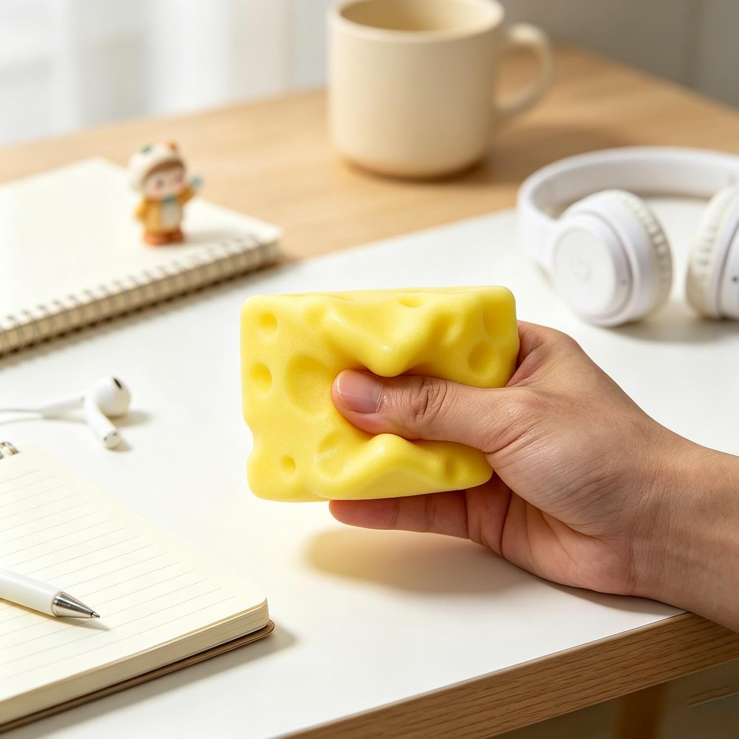 Nkde Cheese Squishy Dumpling Crunchy Butter Squishy Butter Squeeze Toys