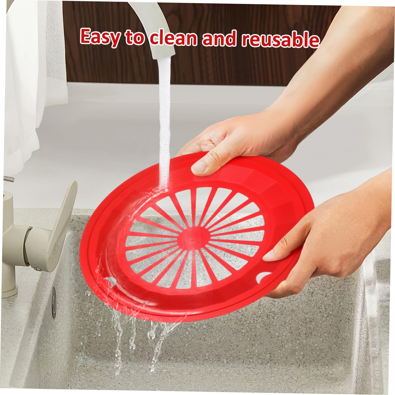 ibasenice 10Pcs Reusable BBQ Plate Holders Sturdy Plastic Dinner Trays for Parties Picnics and Gatherings Deep Interior with Snap Grooves for Paper Plates and Food