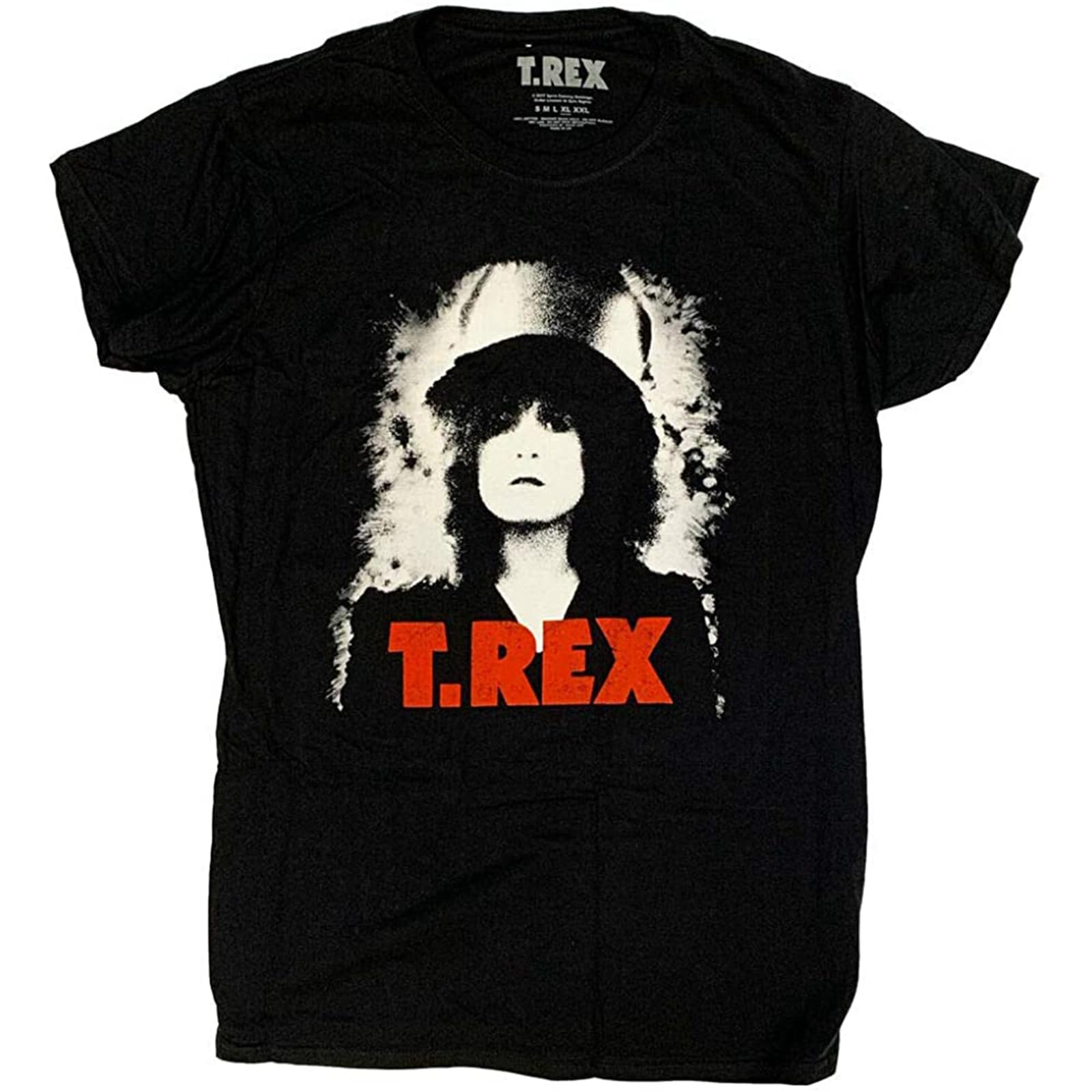 Keyru T. Rex T Shirt - The Slider Lady Fit Marc Bolan T-Rex T Rex Black XL