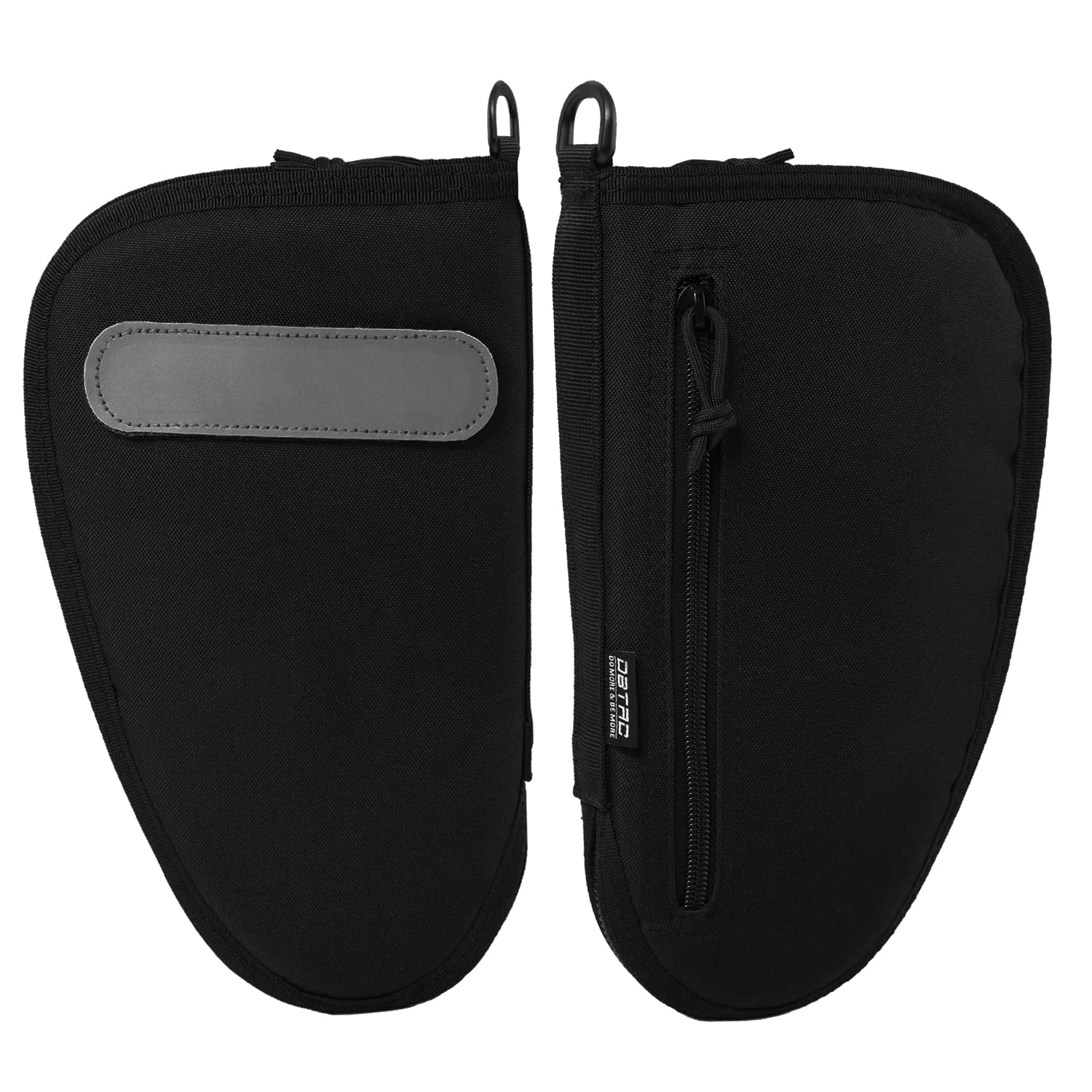 DBTAC Handgun Case Single Padded Pistol Bag W/Lockable Zipper, Removable & Reflective Patch for Shooting Range Outdoor Hunting, Available Length in 8.5" 10.5" 12.5" 14.5"