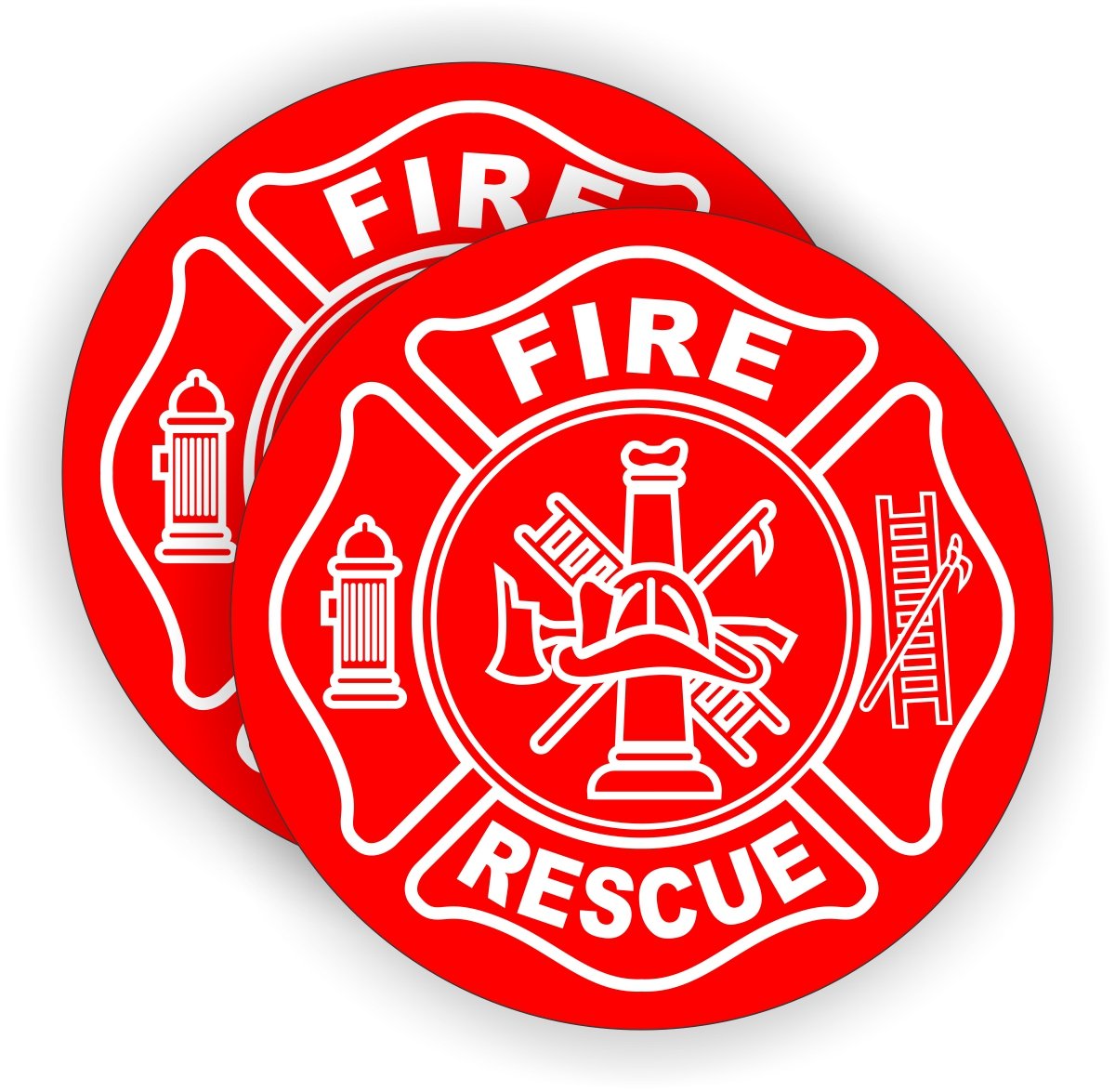 Buy Fire / Rescue Hard Hat Decal / Helmet Sticker Firefighter Squad Emergency Online at