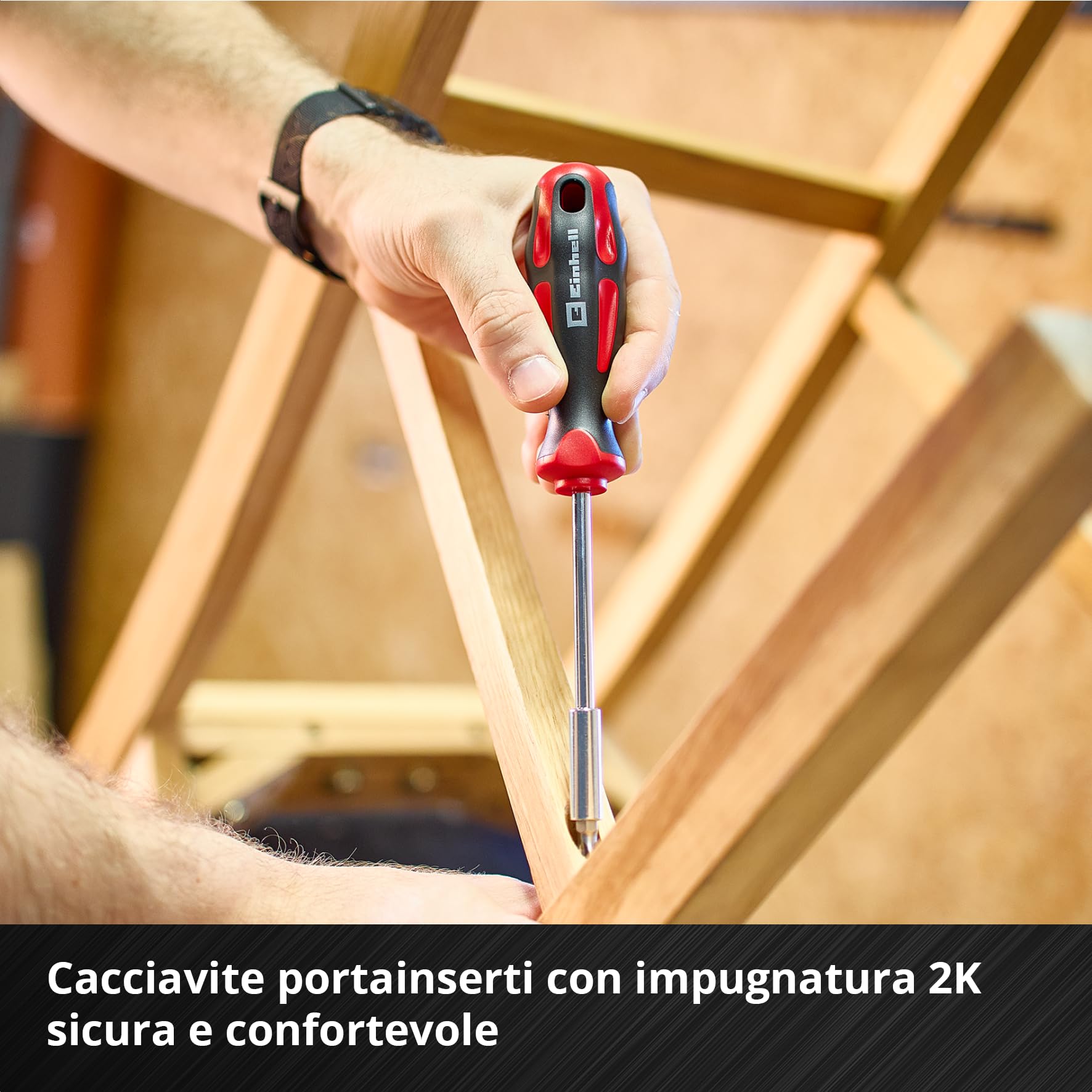 Originale Einhell Valigetta Attrezzi Meccanica E-Case 201 pz (Multifunzione, Set Bit, Bussole, Cricchetti, Chiavi, Sistema E-Case)