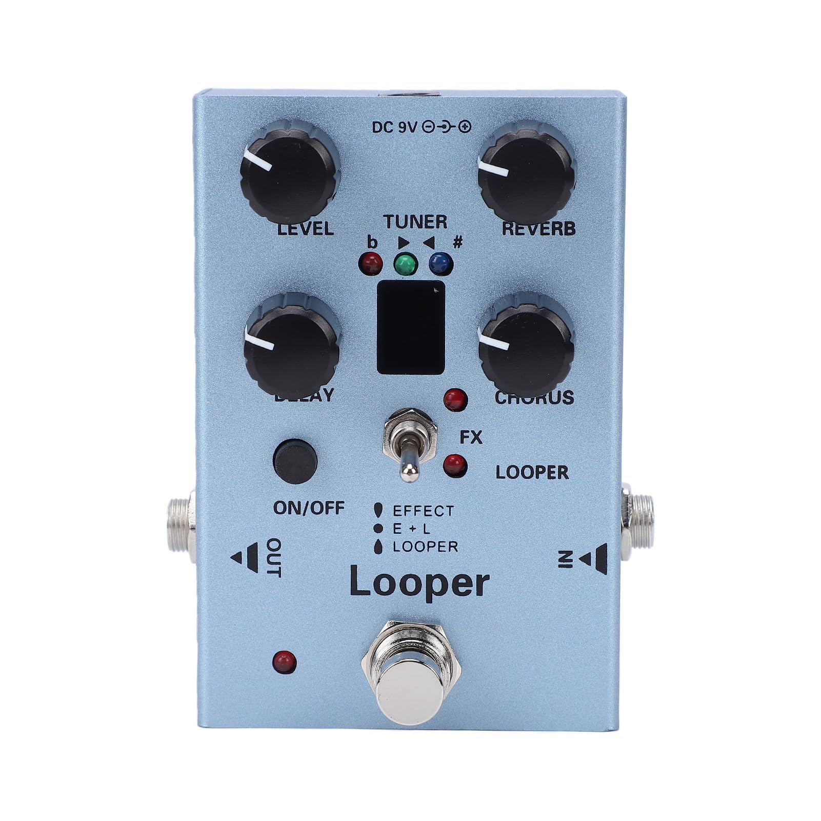 Generic Processore Multieffetto con Looper Anni '40 e Accordatore per Chitarristi Elettrici Design Compatto 9,6 Cm X 5 Cm