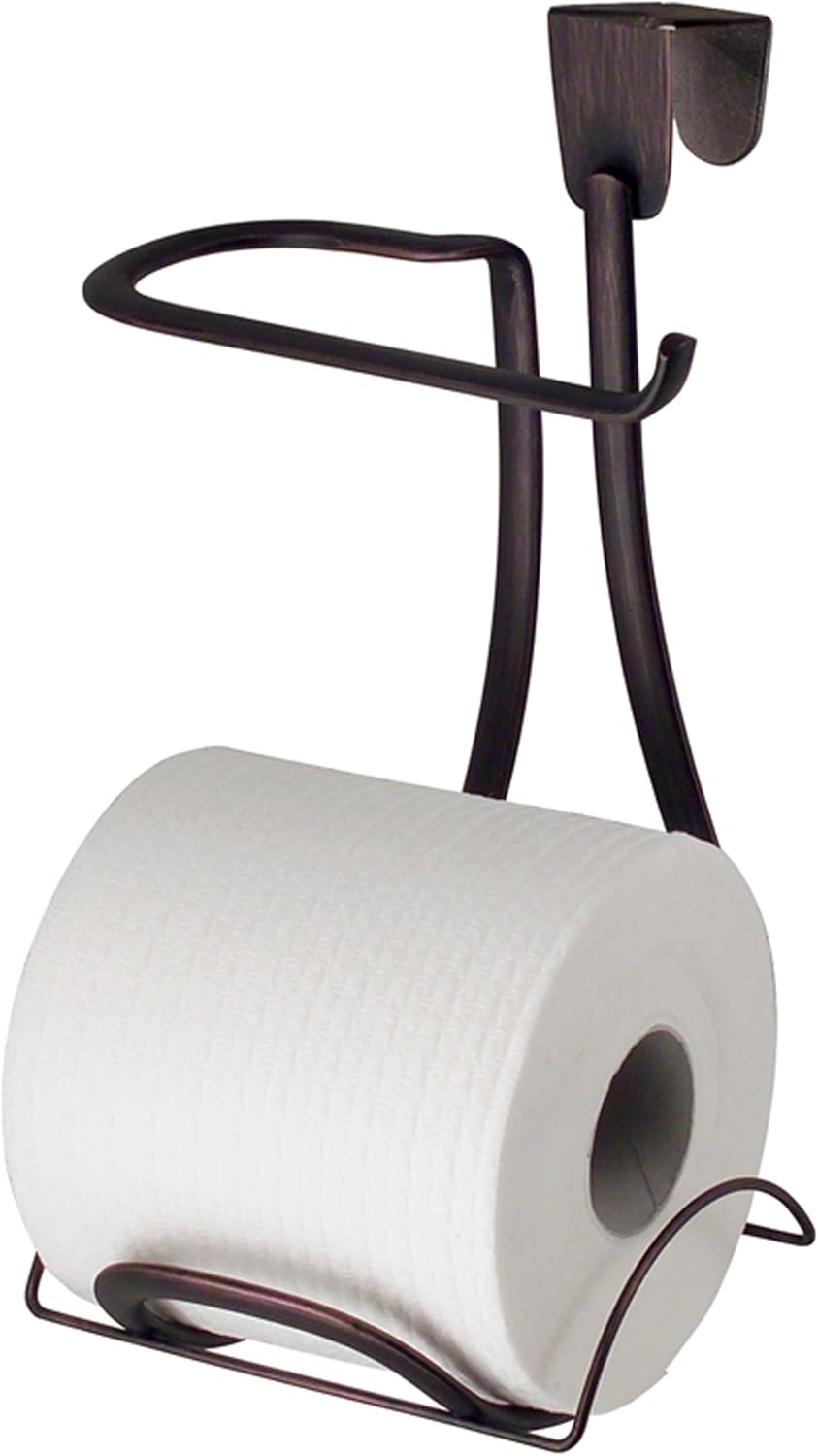 iDesign Axis Metal Toilet Paper Holder, Over the Tank