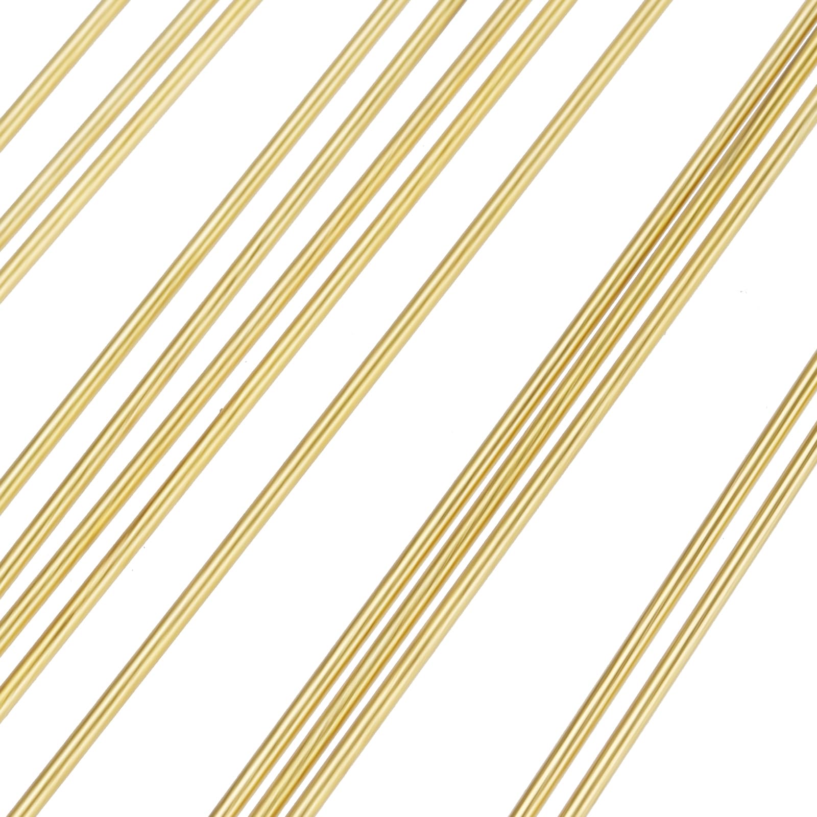 Lot de 30 tiges rondes en laiton, 1 mm x 300 mm, pour loisirs créatifs, modélisme