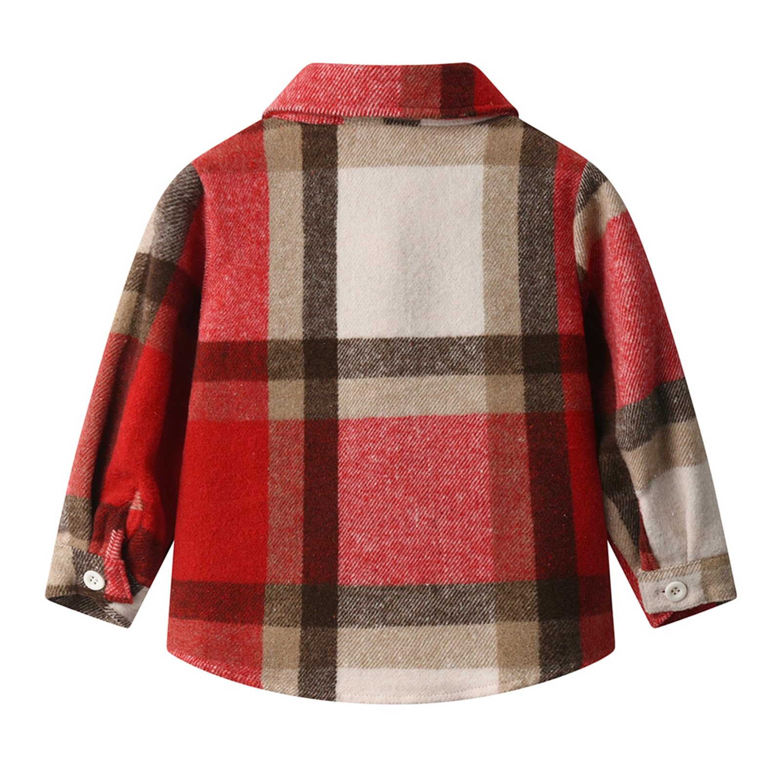 Bambino Ragazzo Flanella Plaid Shirt Bambini Manica Lunga Button Down Giacca Risvolto Tasca Top Regular Fit Casual Autunno Vestiti