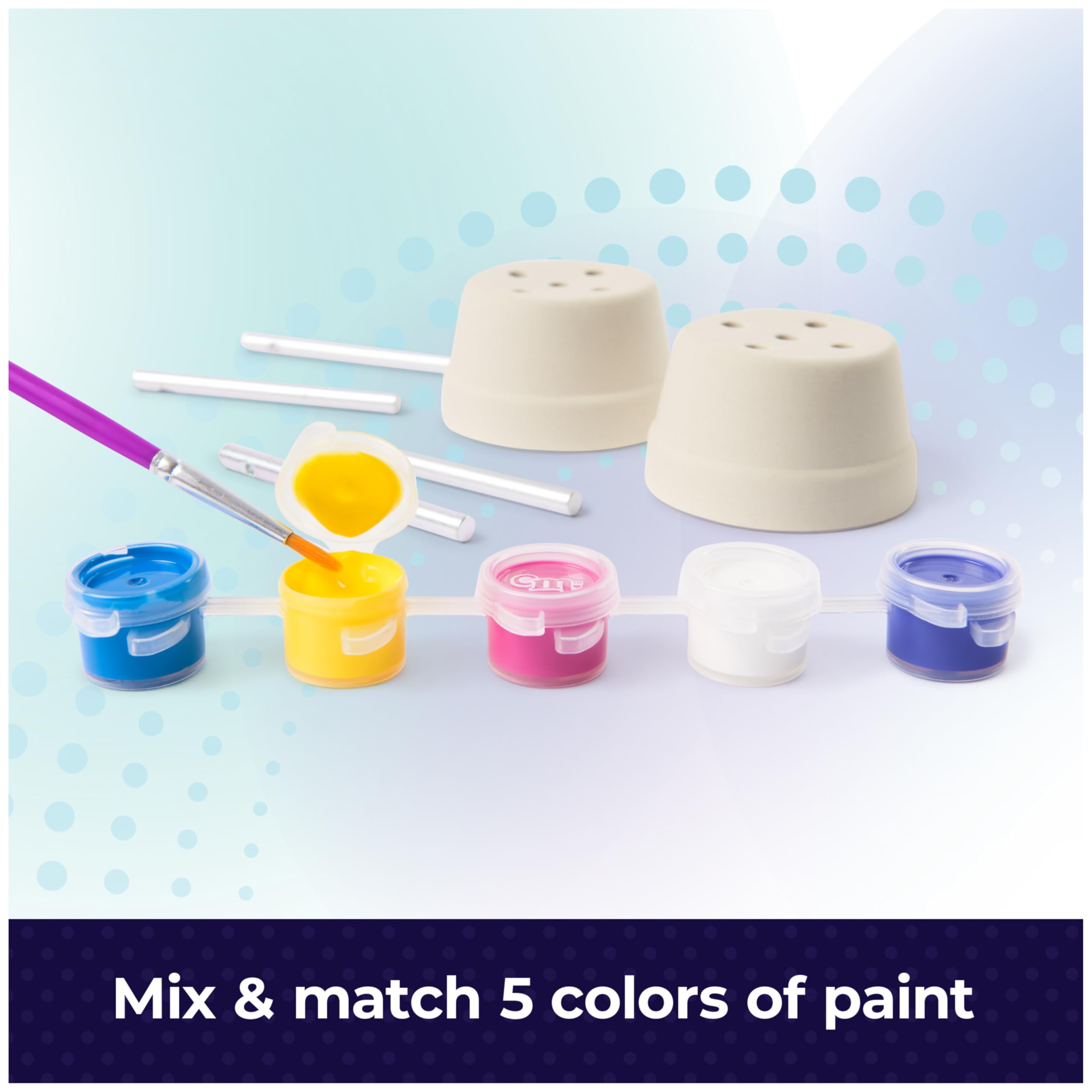 Lot De 3 Kits DIY Carillons Éoliens à Peindre – Activité Créative Enfant – Peinture, Perles, Pinceaux – Cadeau Anniversaire