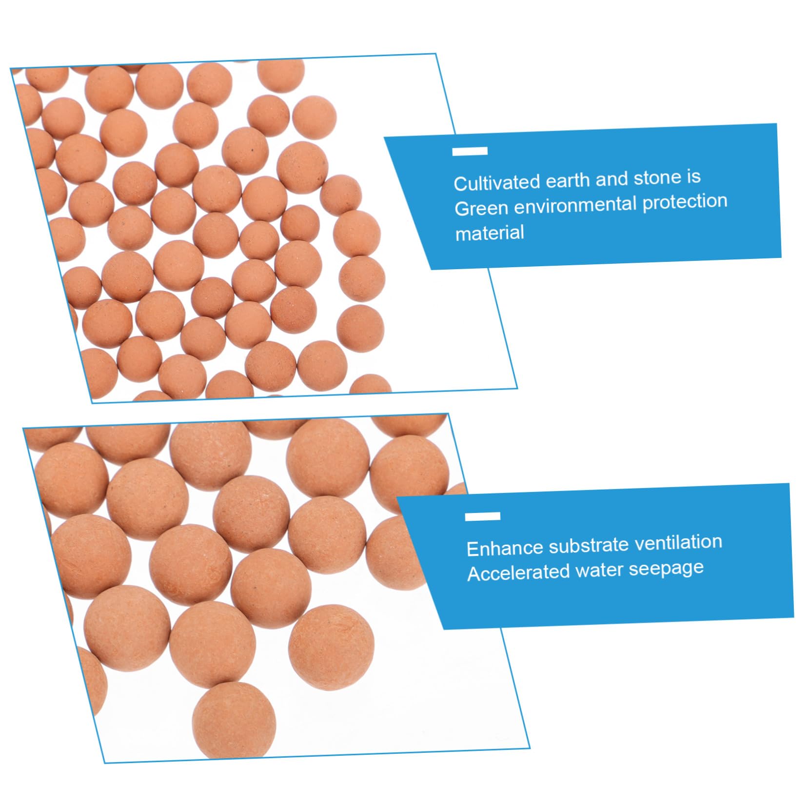 SUPVOX Céramique Ceramsite pour Culture Hydroponique Substrat Porous pour Fleurs et Plantes Pot Décoration de Surface pour Jardin Intérieur et Extérieur Lot