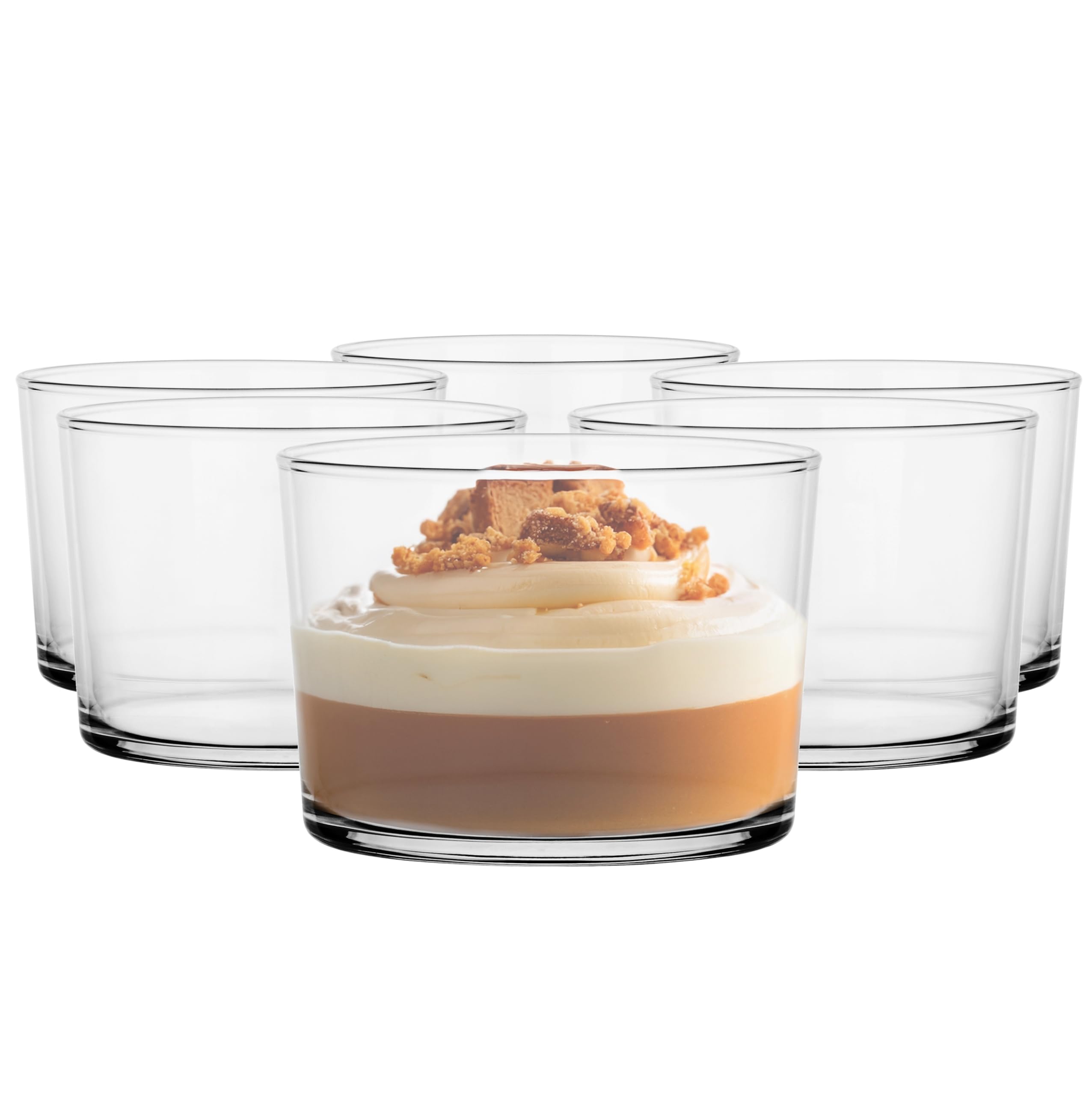 Glasmark KROSNO 1992 s Ensemble De 6 Pièces 250 ml Avec Des Cuillères