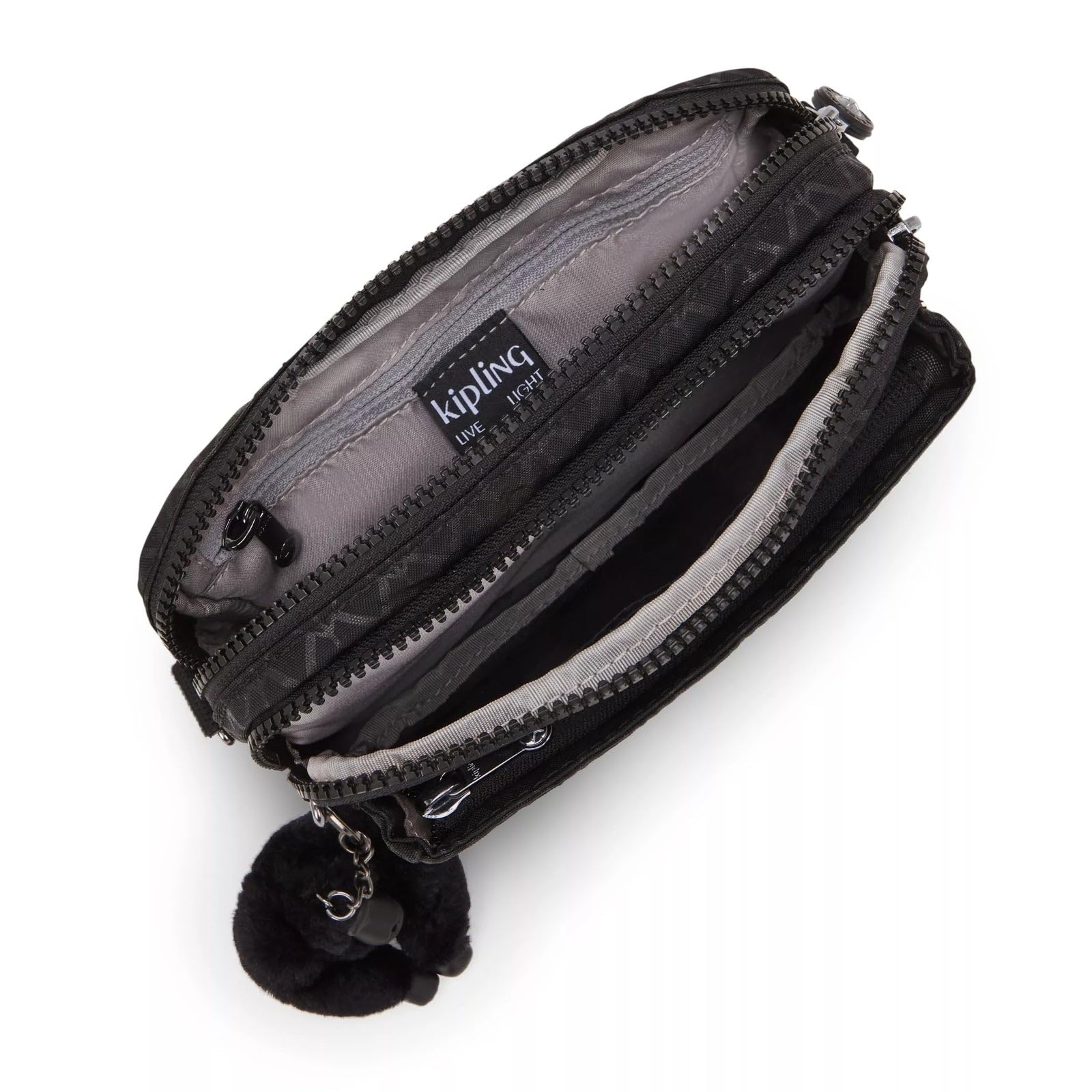 Kipling Abanu - Bolso Cruzado Convertible con Estampado múltiple, Firma Emb, 7.5''L x 5''H x 3.3''D