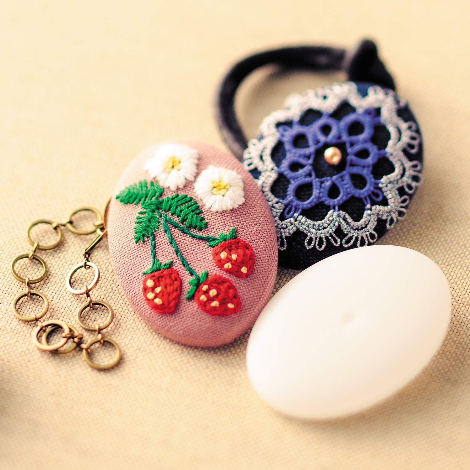 Amazon | オリムパス製絲 くるみぼたん KB-3 ホワイト