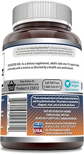 Miniatura 3 de Amazing Formulas Suplemento de óxido de magnesio, 500 mg por porción, 180 cápsulas, sin OMG, sin gluten, fabricado en Estados Unidos