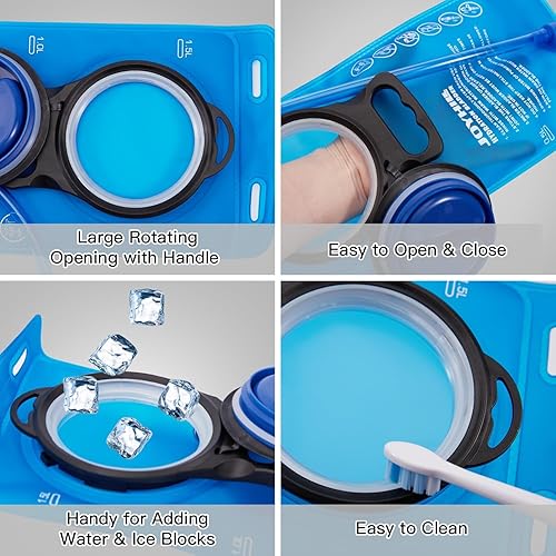 Miniatura 3 de JOYHILL Vejiga de hidratación de TPU, vejiga de agua de 1.5L 2L 3L para mochila de senderismo sin BPA a prueba de fugas paquete de hidratación