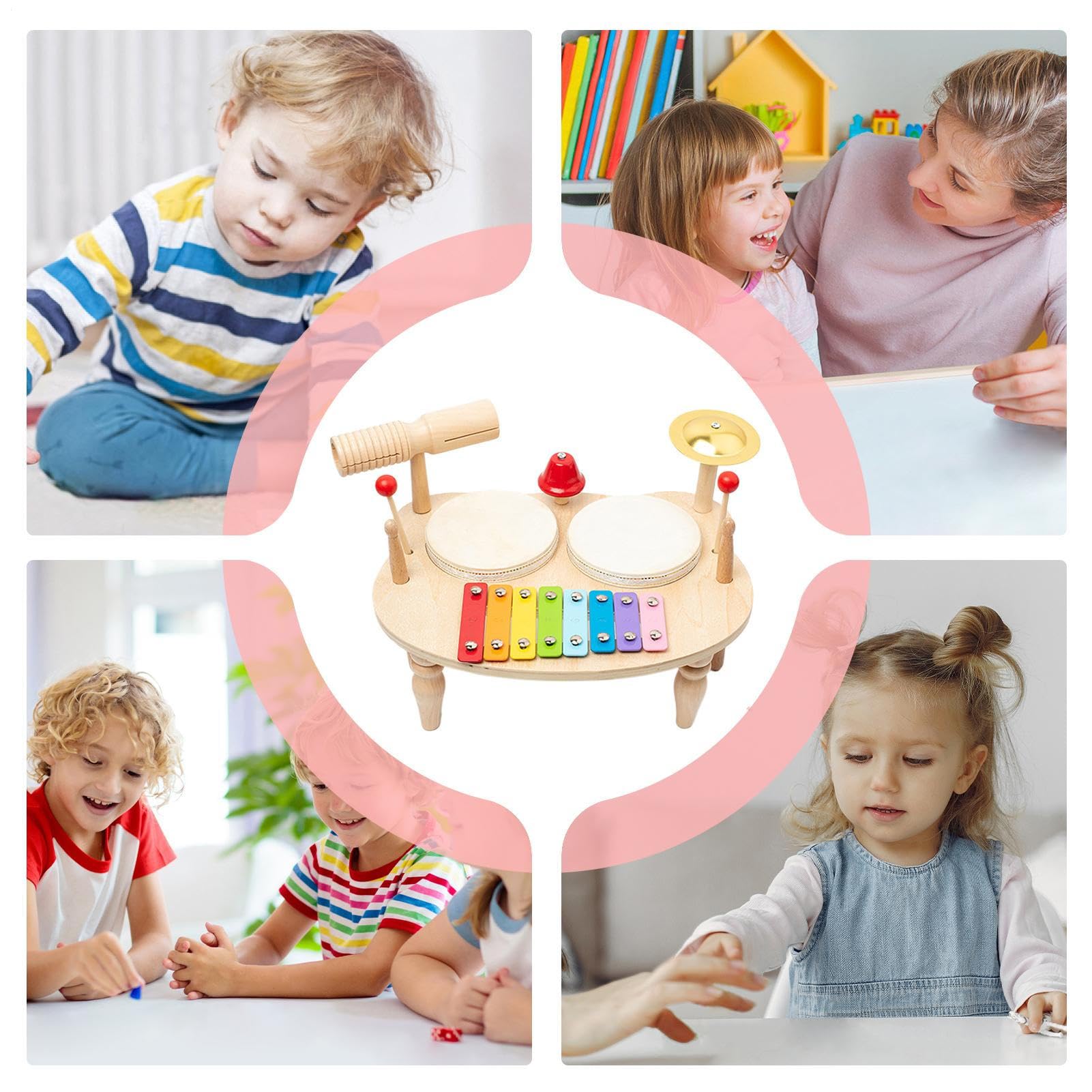 Set Di Batteria Giocattolo Strumento Musicale A Percussione Multifunzionale | Tamburo Di Giocattolo Per Ragazzi Per Ragazzi E Ragazze, Per Compleanno E Natale, Per Pratica E , E Come