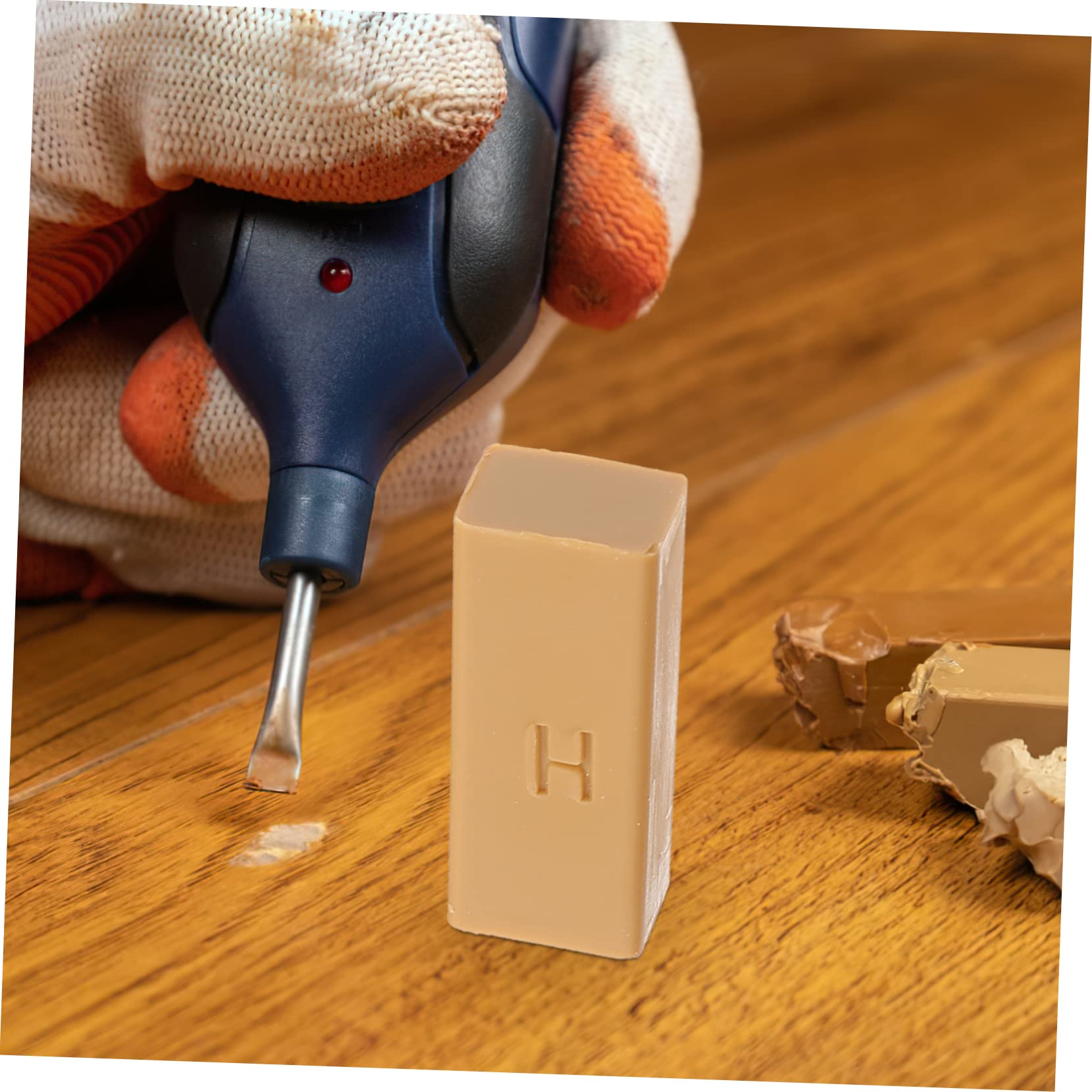 IWOWHERO Laminate Floor Scratch Repair Wood Floor Scratch Remover Filler Repair Kit Quick Heat Action