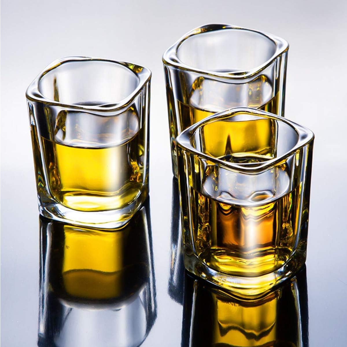 JOLLY CHEF Shot Glass Set with Heavy Base, 2 Ounce 20 Pack Tequila Shot Glasses, Clear Shot Glass for Whiskey and Liqueurs,Ideal for Halloween,Thanksgiving,Christmas (20 Pack)