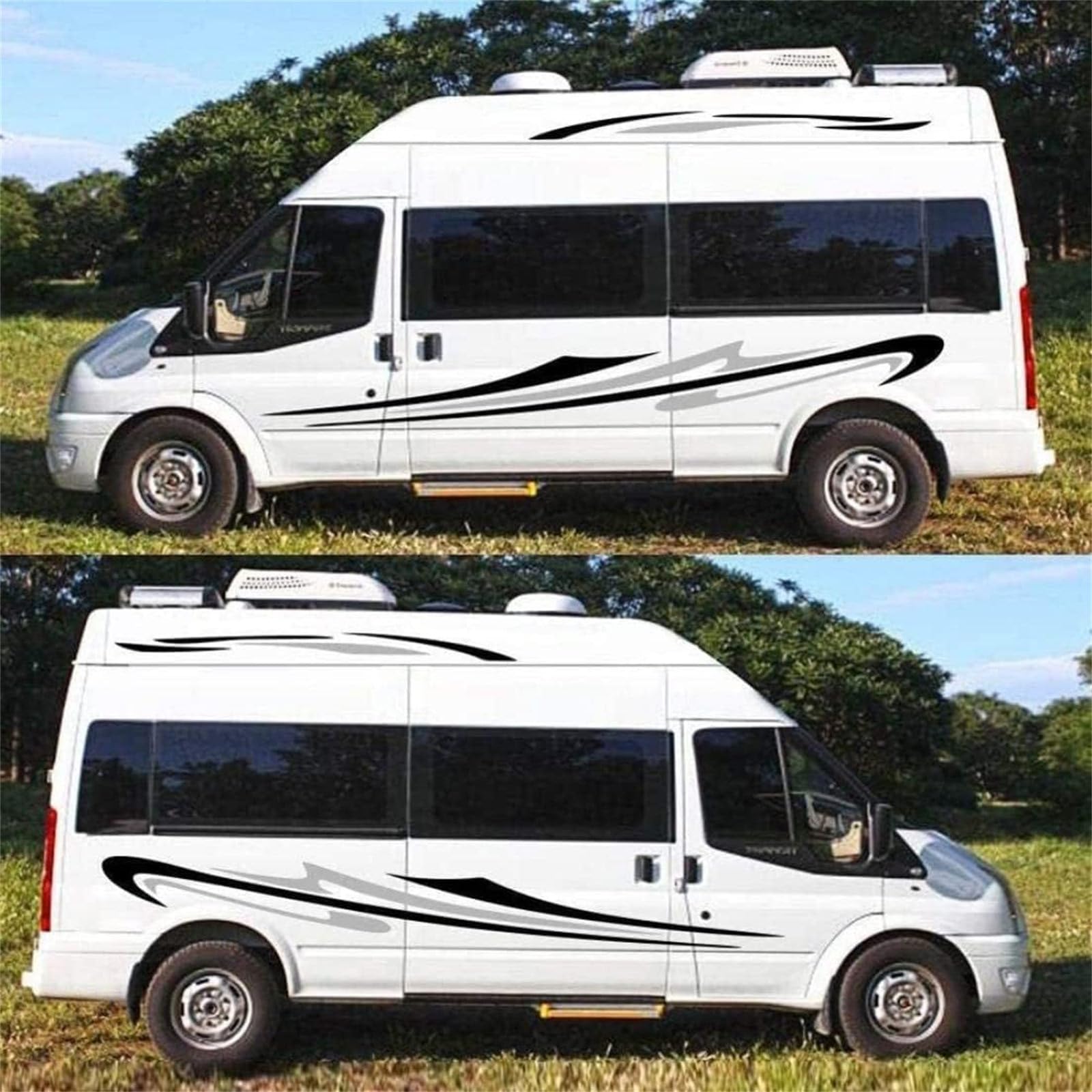 Adesivo per strisce laterali per generale Decorazione per carrozzeria auto Adesivi per decalcomanie in vinile impermeabile per roulotte Pick-up Personalizza la grafica ' auto