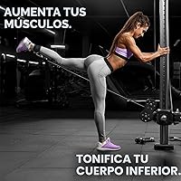 Vista 5 de FITGIRL Correa de tobillo para máquina de cable, acolchado de alta calidad y comodidad para máquinas de ejercicio con cable, accesorio de ejercicio