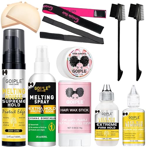 Miniatura 10 de Mousse Adhesivo de Fusión y Sujeción de Encaje Sin Pegamento para Cabello para Pelucas, Pegamento para Pelucas Spray de Fusión de Encaje Mousse