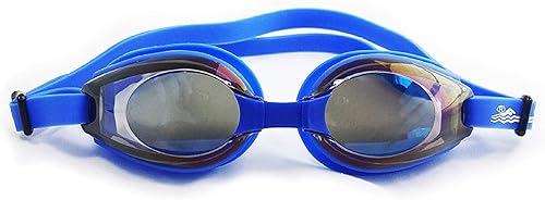 Gafas Sprint Piranha Anti-Fog Swim 287 con lente reflectante grande y diadema de silicona dividida para un ajuste cómodo superior, cuenta con un